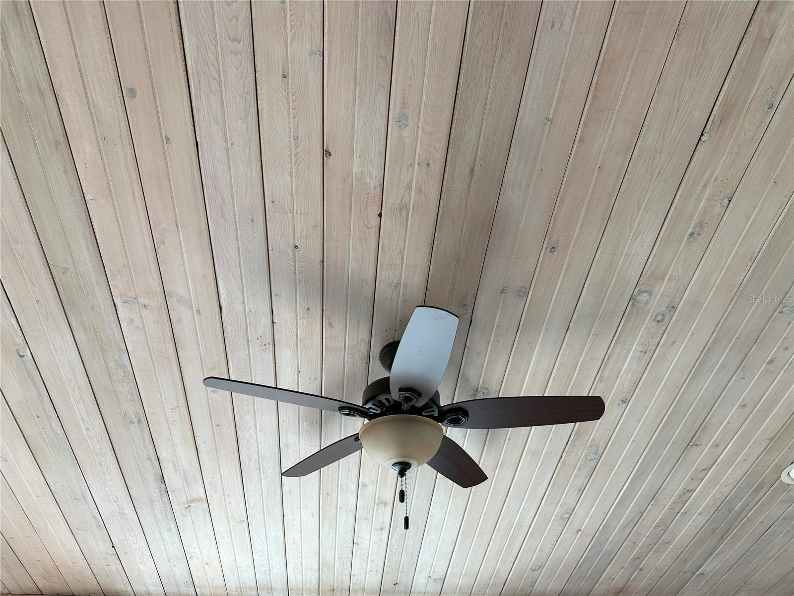 Wood Plank Ceiling in Owners' Suite