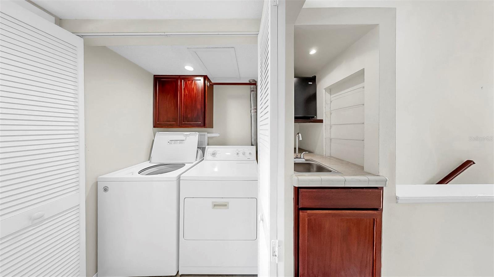 3rd Floor Laundry Closet & Coffee/Beverage Area
