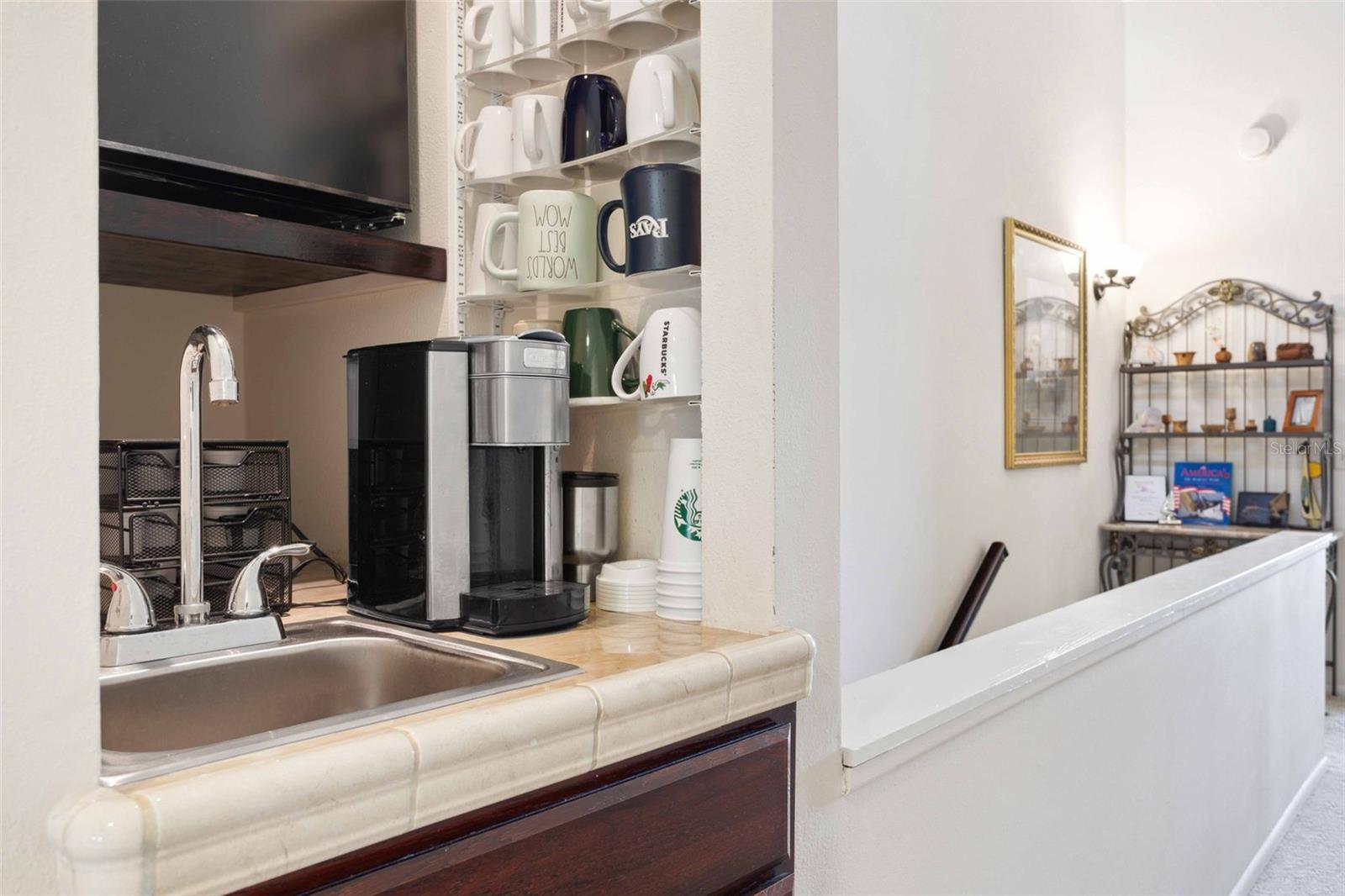 Coffee/Beverage Area with Sink & Mini-Frig