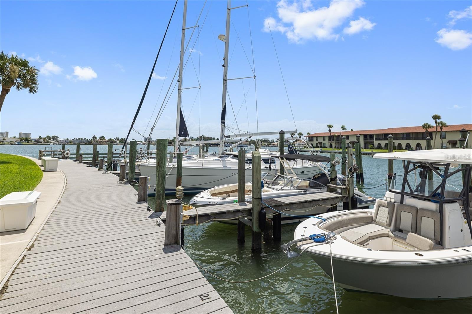 Boat Slips on "first come, first serve: basis for residents of  Phase I, II, III only (459 Haven Point is in Phase I)
