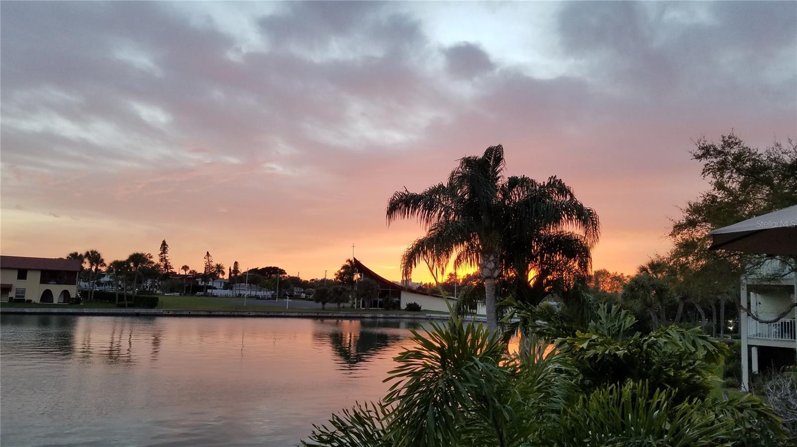 Sunset over Paradise Lutheran Church