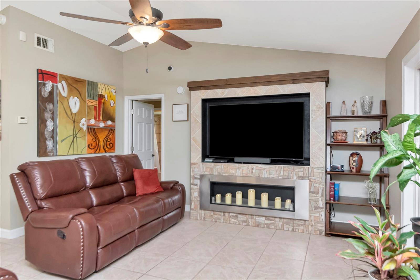 Built in Fireplace