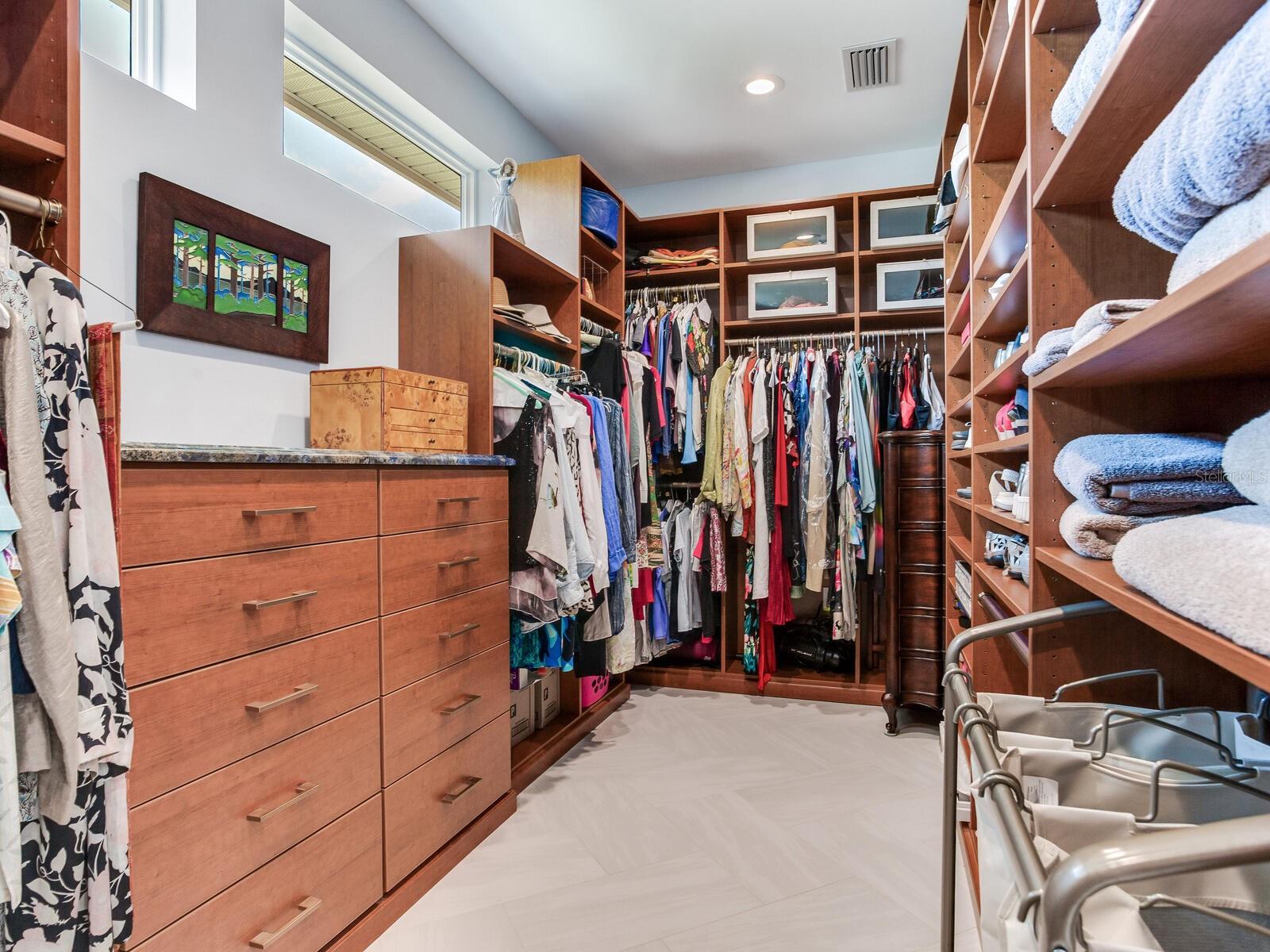 Custom Primary Walk In Closet