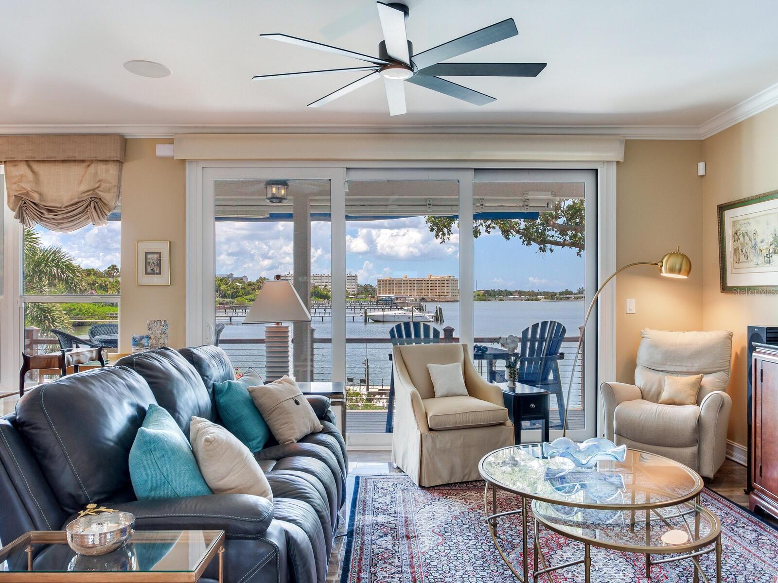 Living Room motorized shades