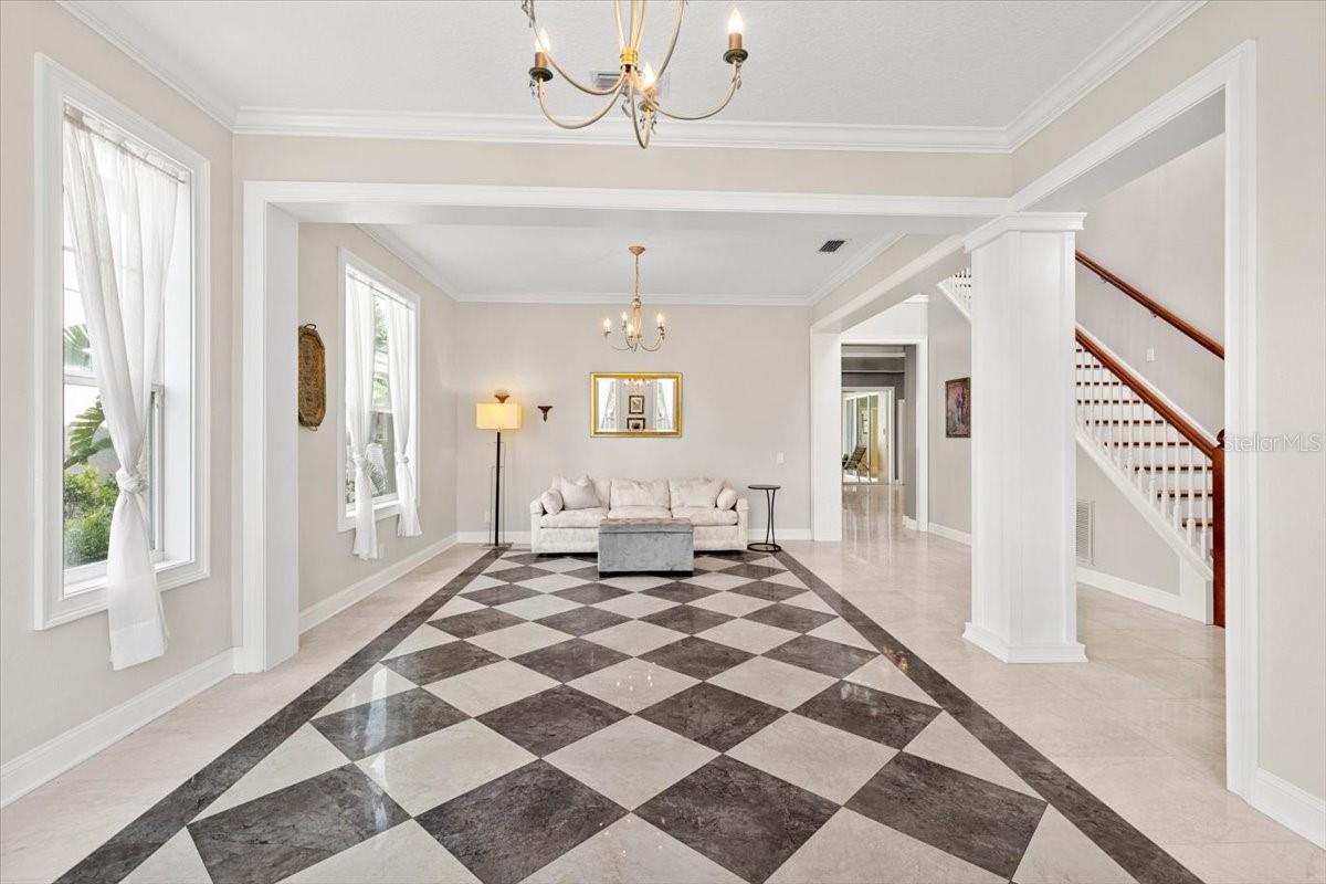 Formal living and dining