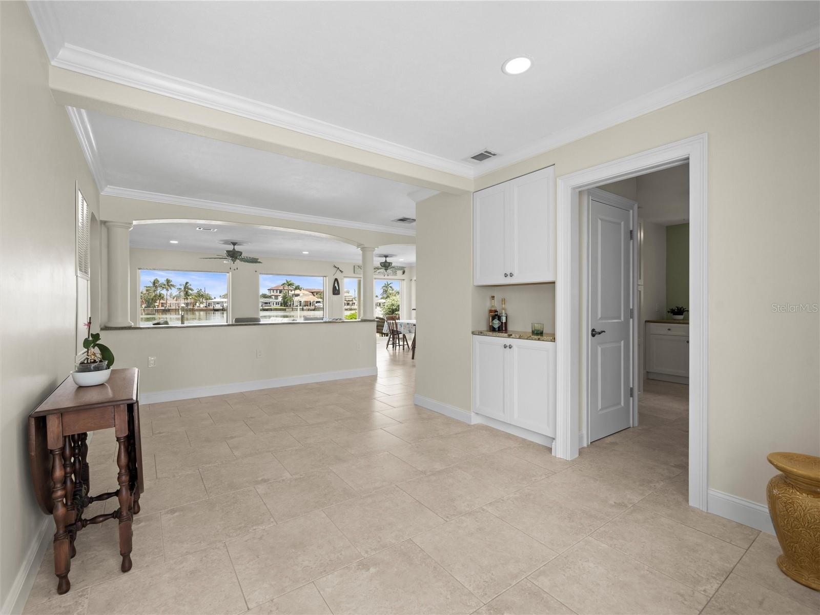 Entrance w/ Built-In Beverage Area