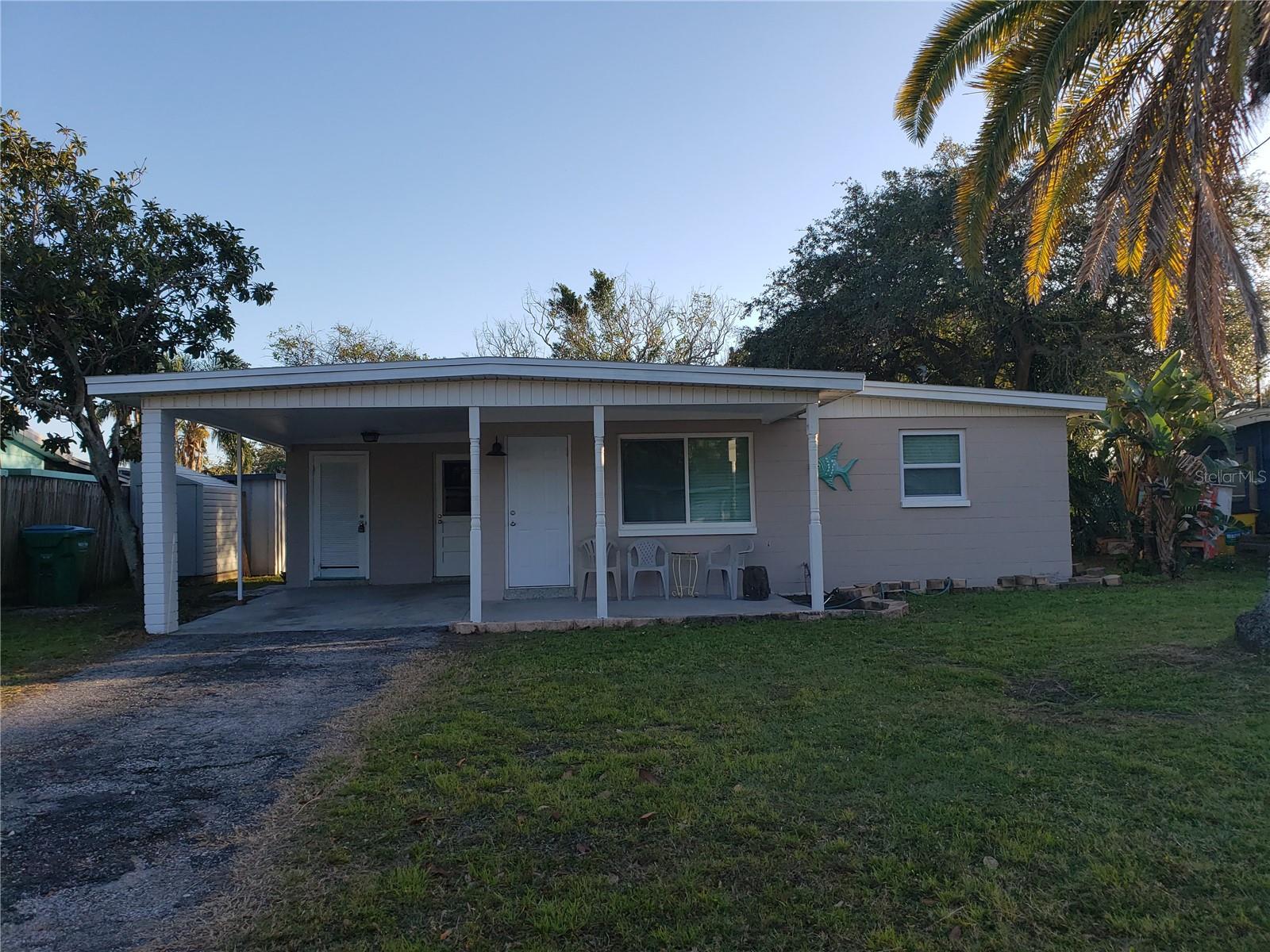 Carport and covered front porch