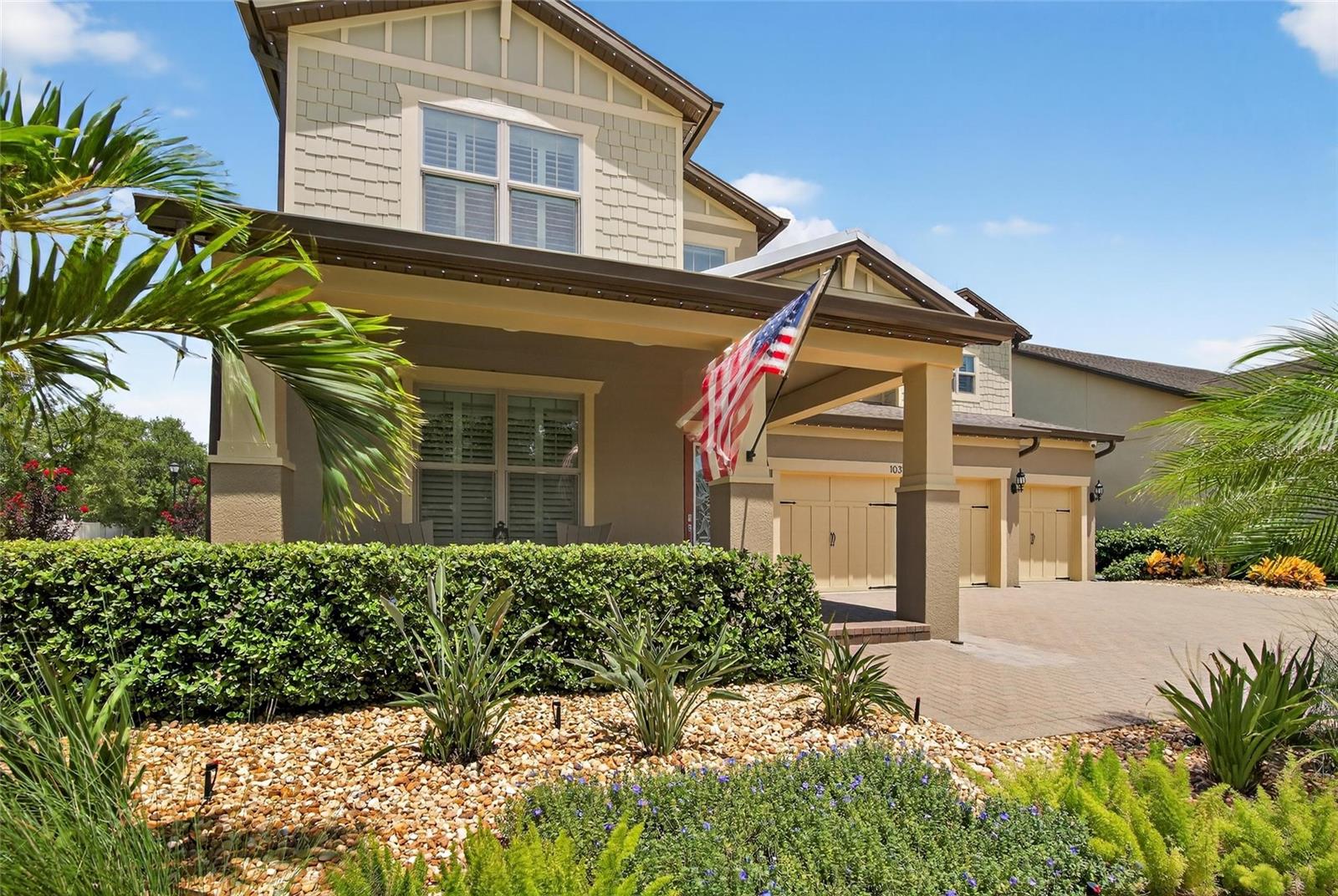 Front with Shrubs