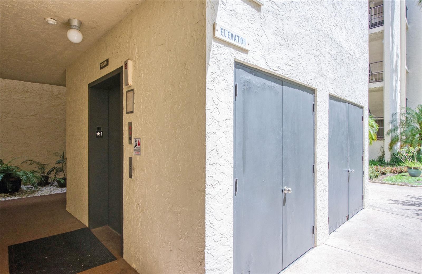 Elevator and garbage