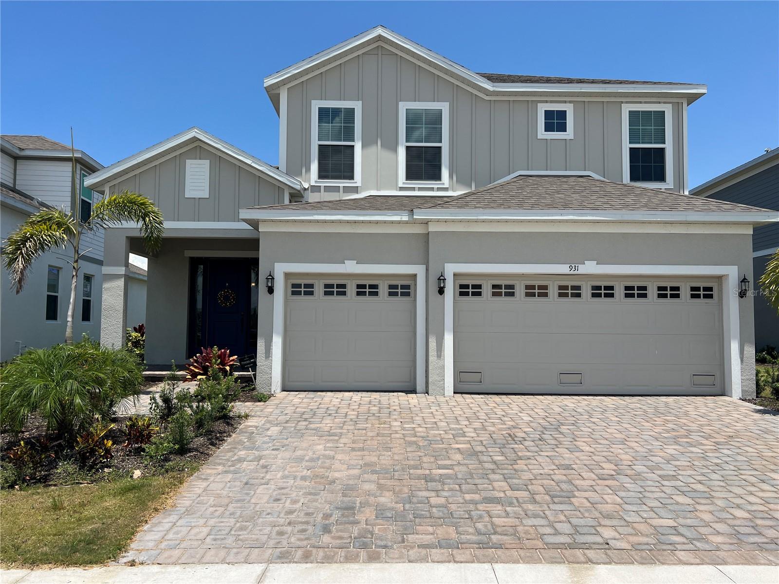 Front House 3 Car Garage