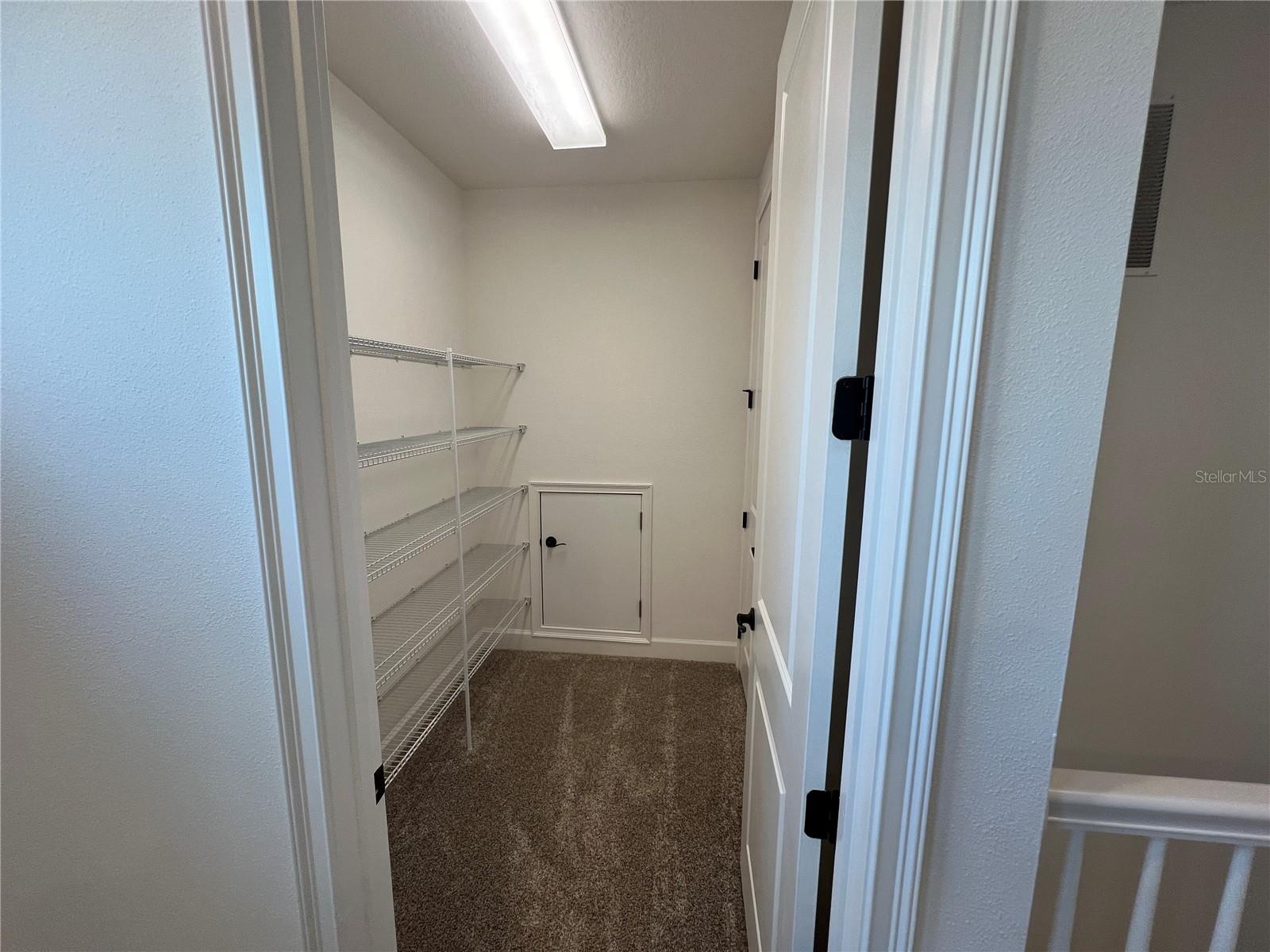 Loft Walk-In Storage Closet
