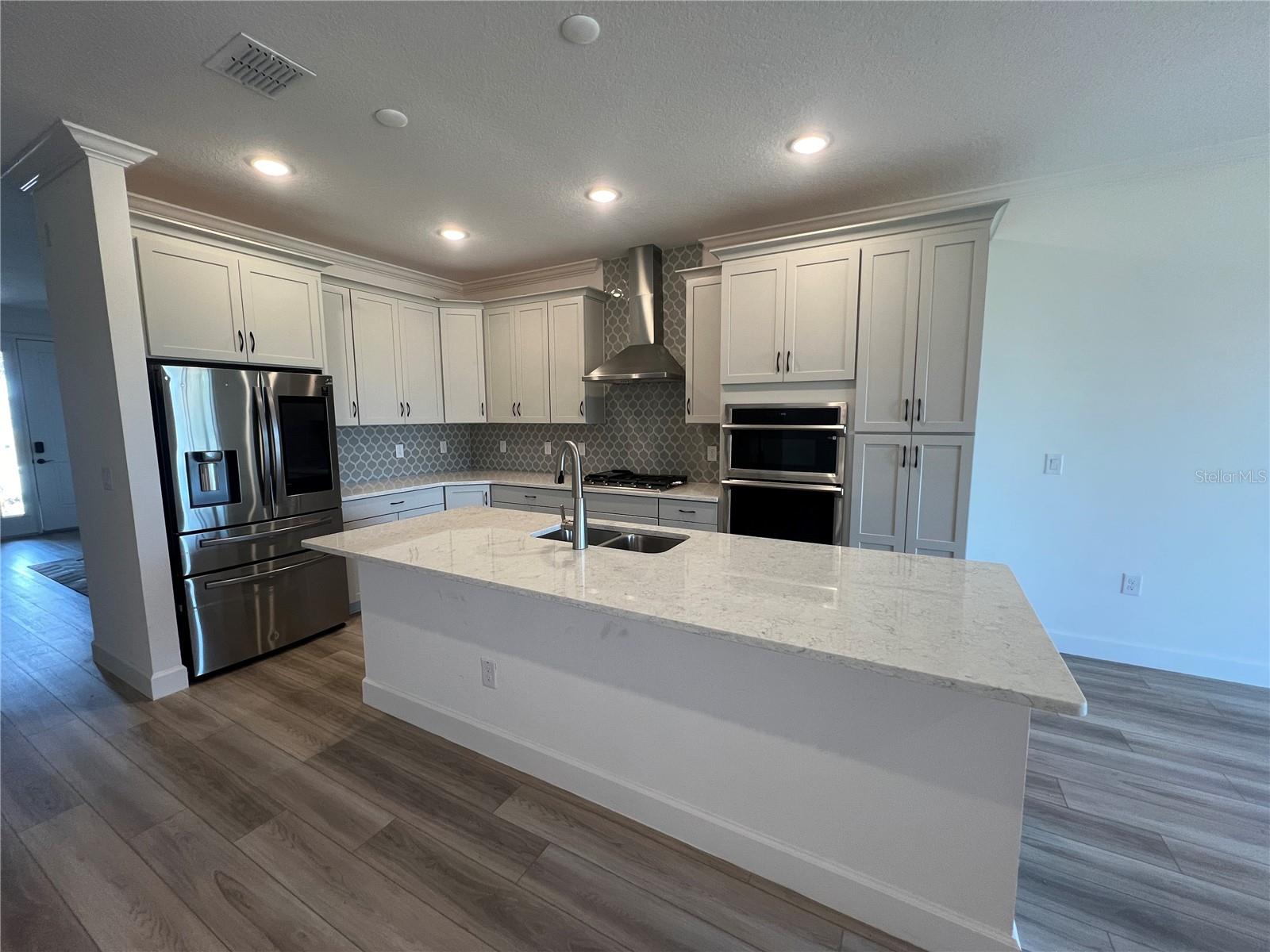 Open Concept Kitchen with Gas Cooktop