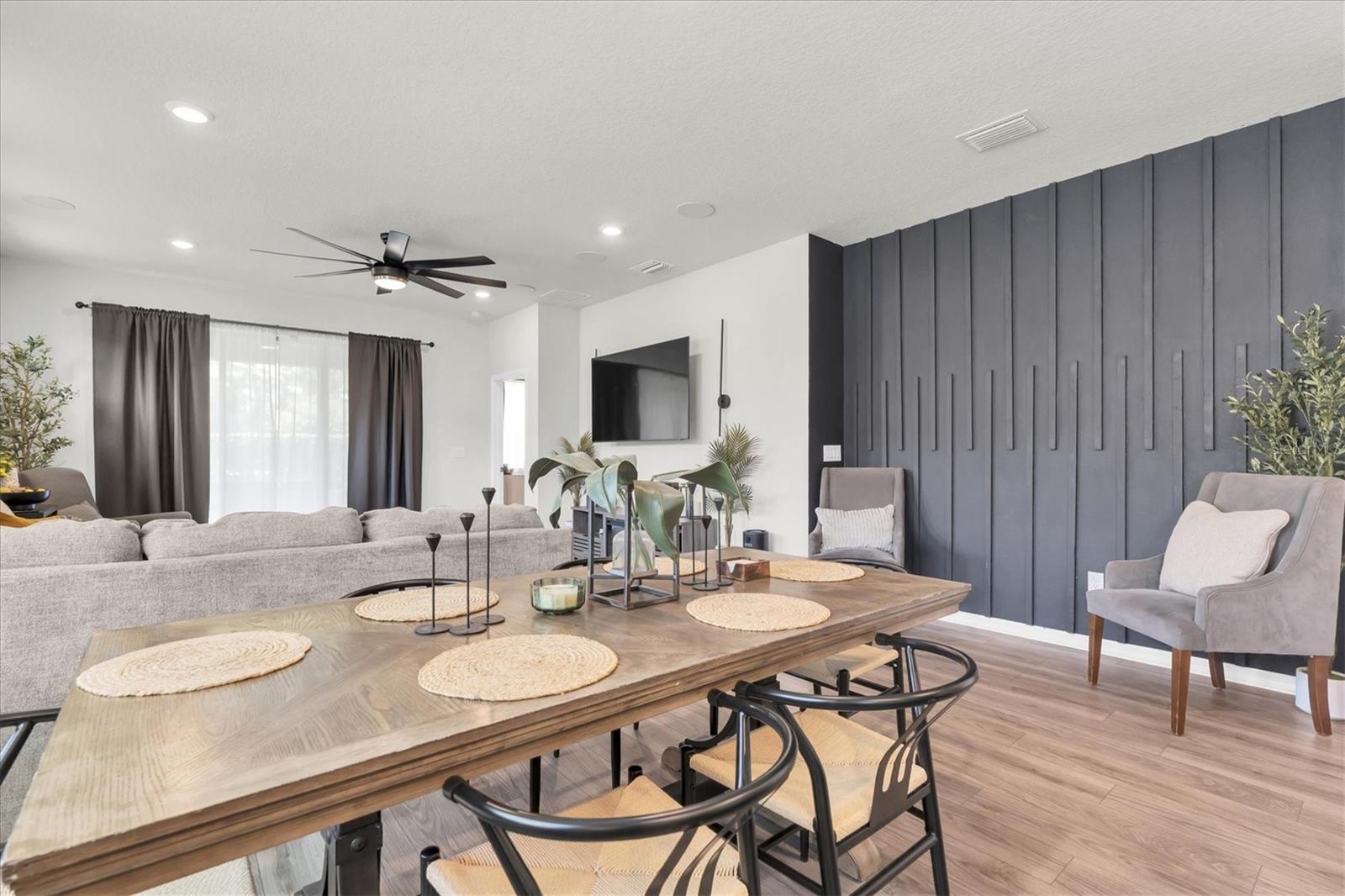 Great Room, Open Concept: Dining, Living Area
