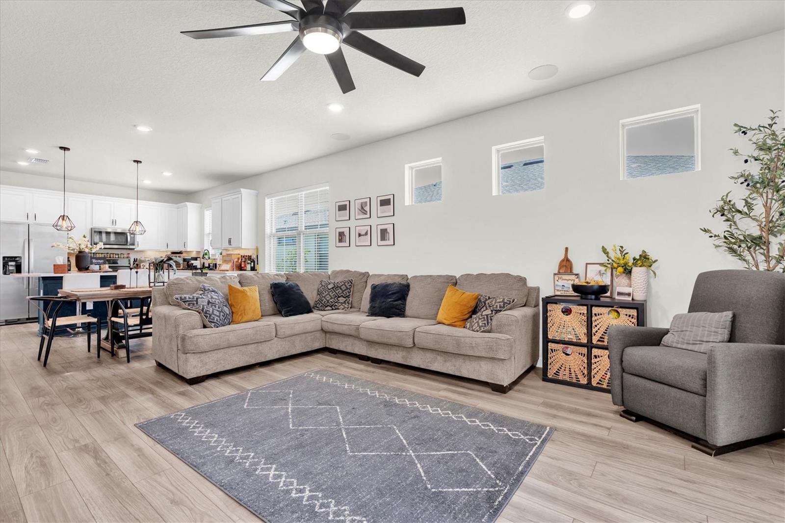 Great Room, Open Concept: Dining, Living Area