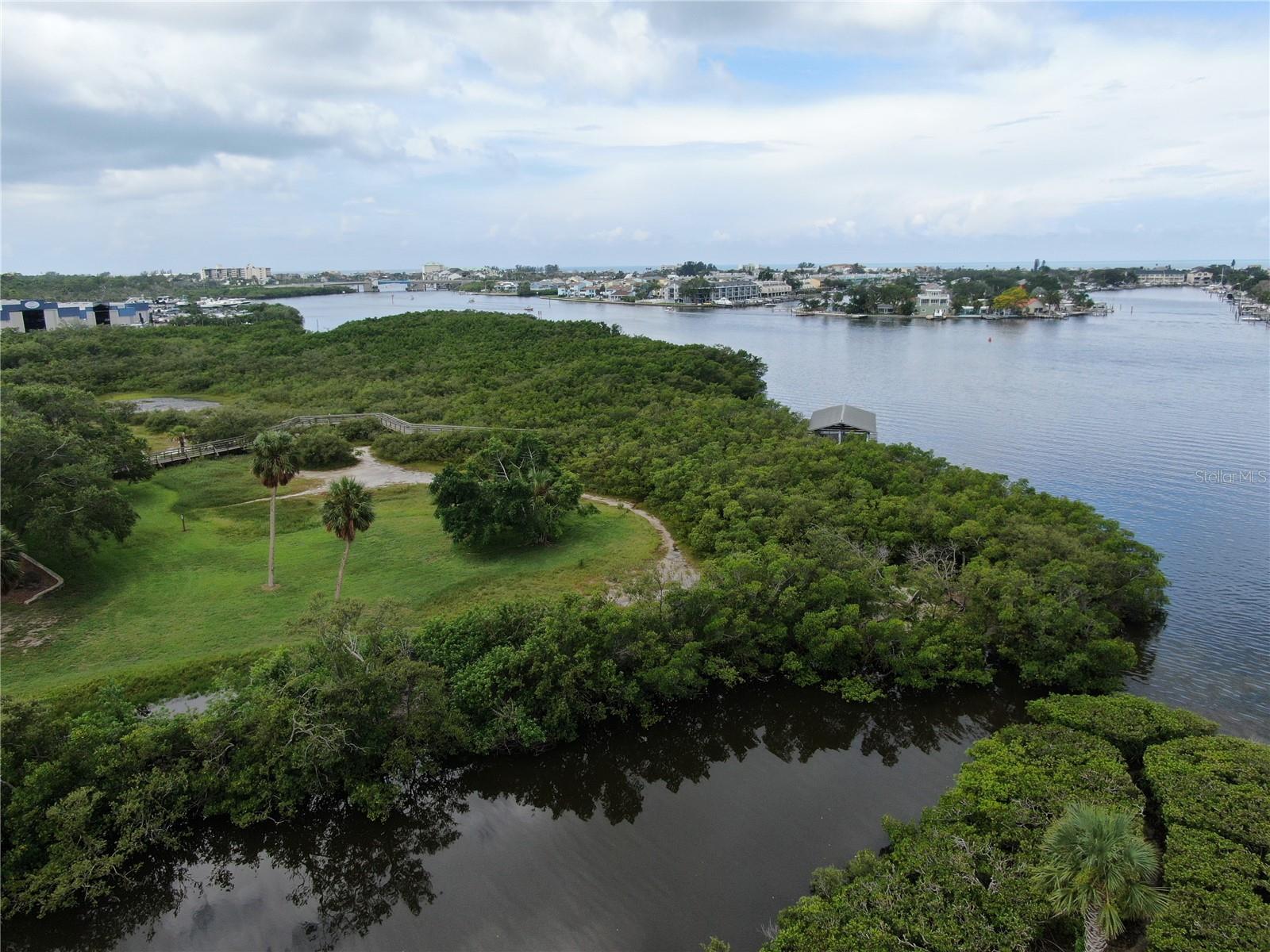 Access to park and walking trails along with fishing dock