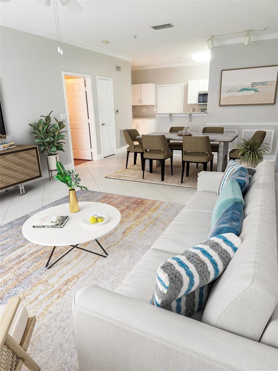 Staged Living Area