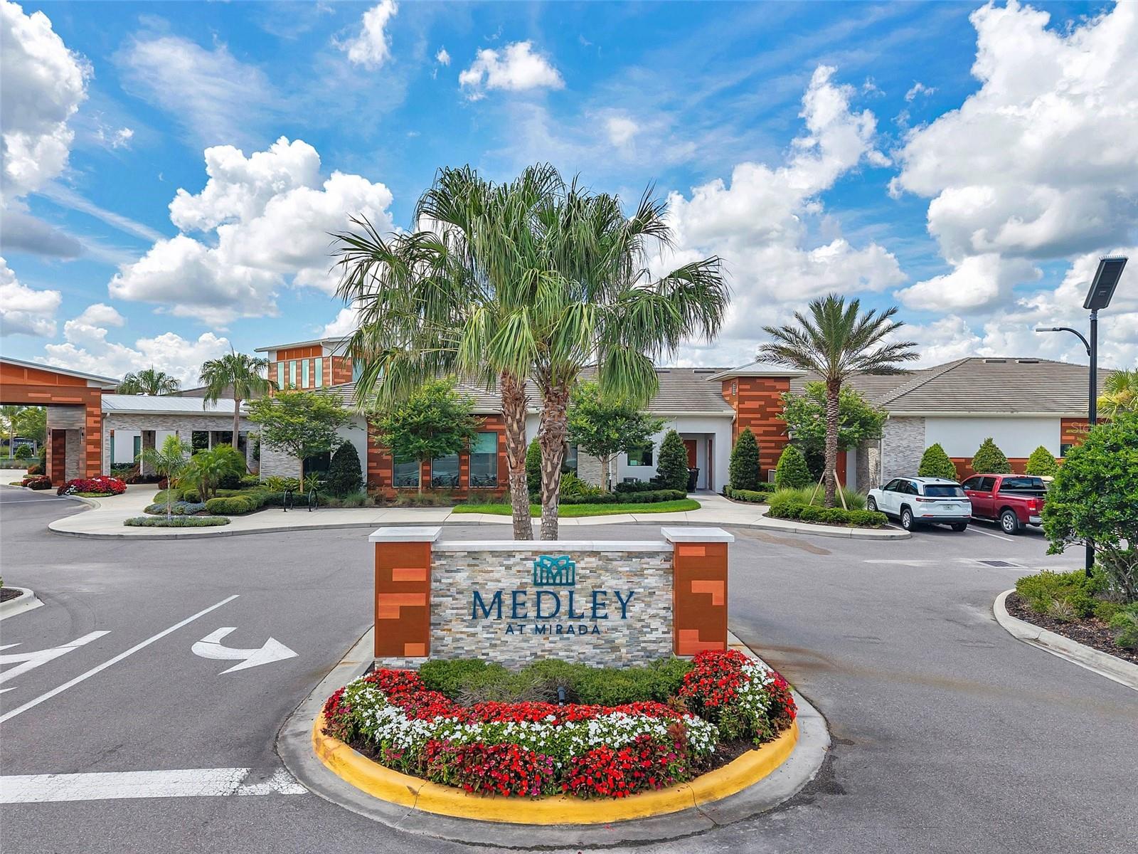Entrance to the Medley at Mirada - clubhouse and all the amenities for the 55+ Active Adult