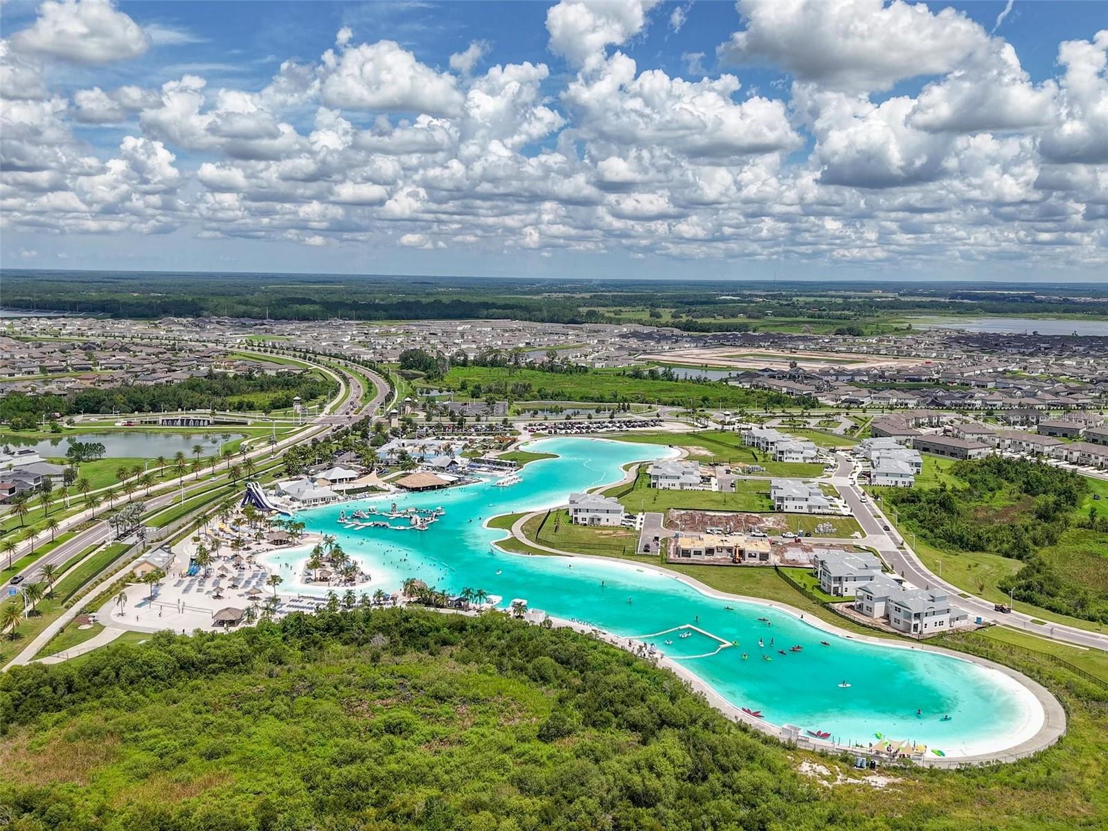 Mirada's own lagoon with plenty of fun activities for the whole family.