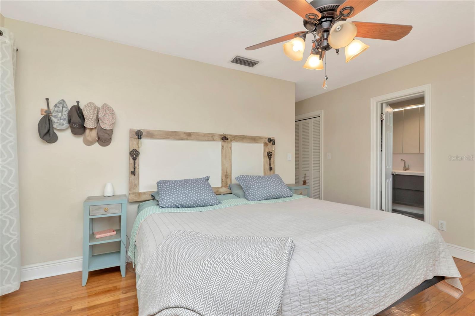 First of two primary bedrooms