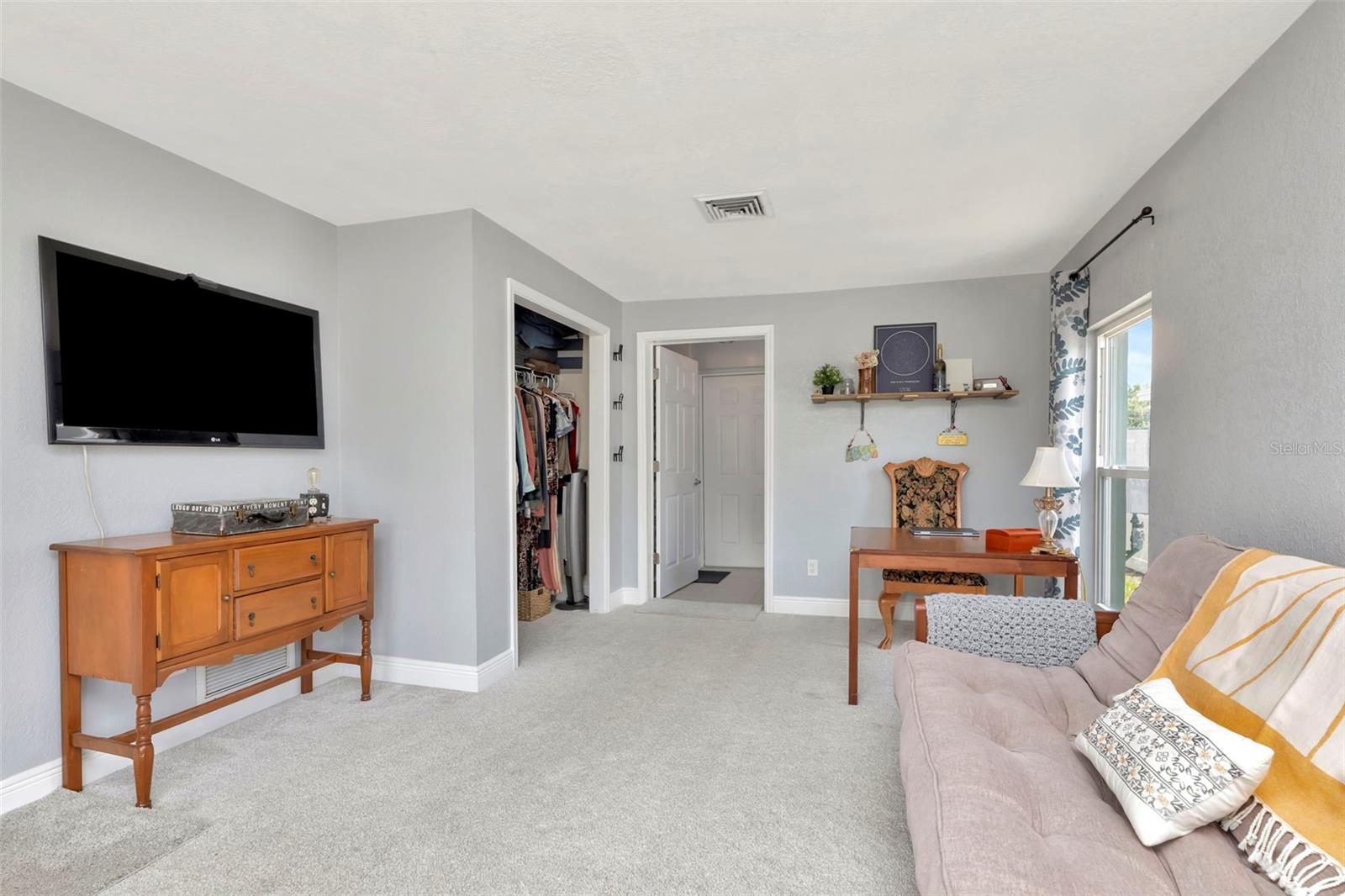 This bedroom is split from the other bedrooms