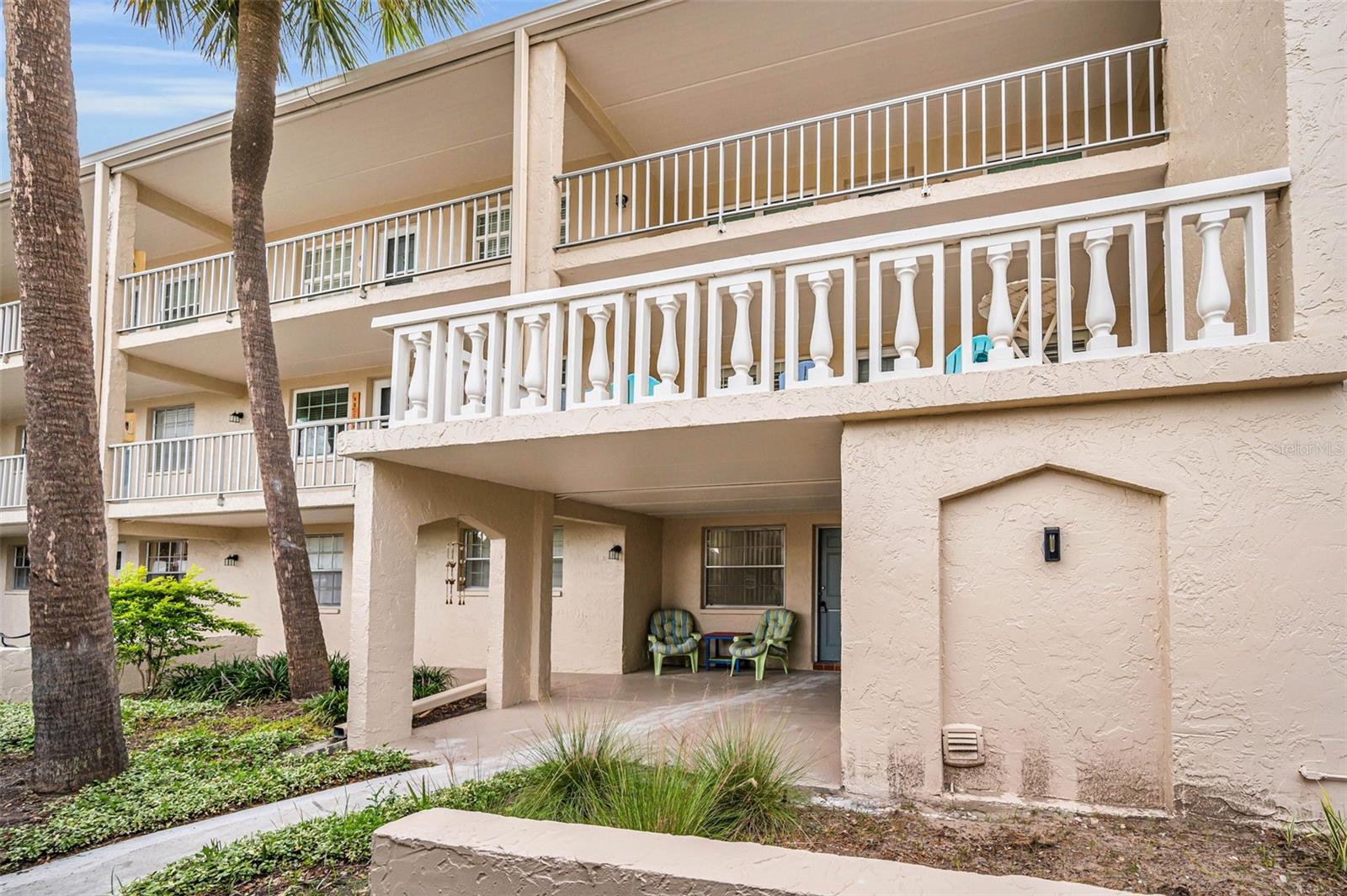 Unit #204 is on the second floor and door is positioned to open up to this extended second floor terrace.