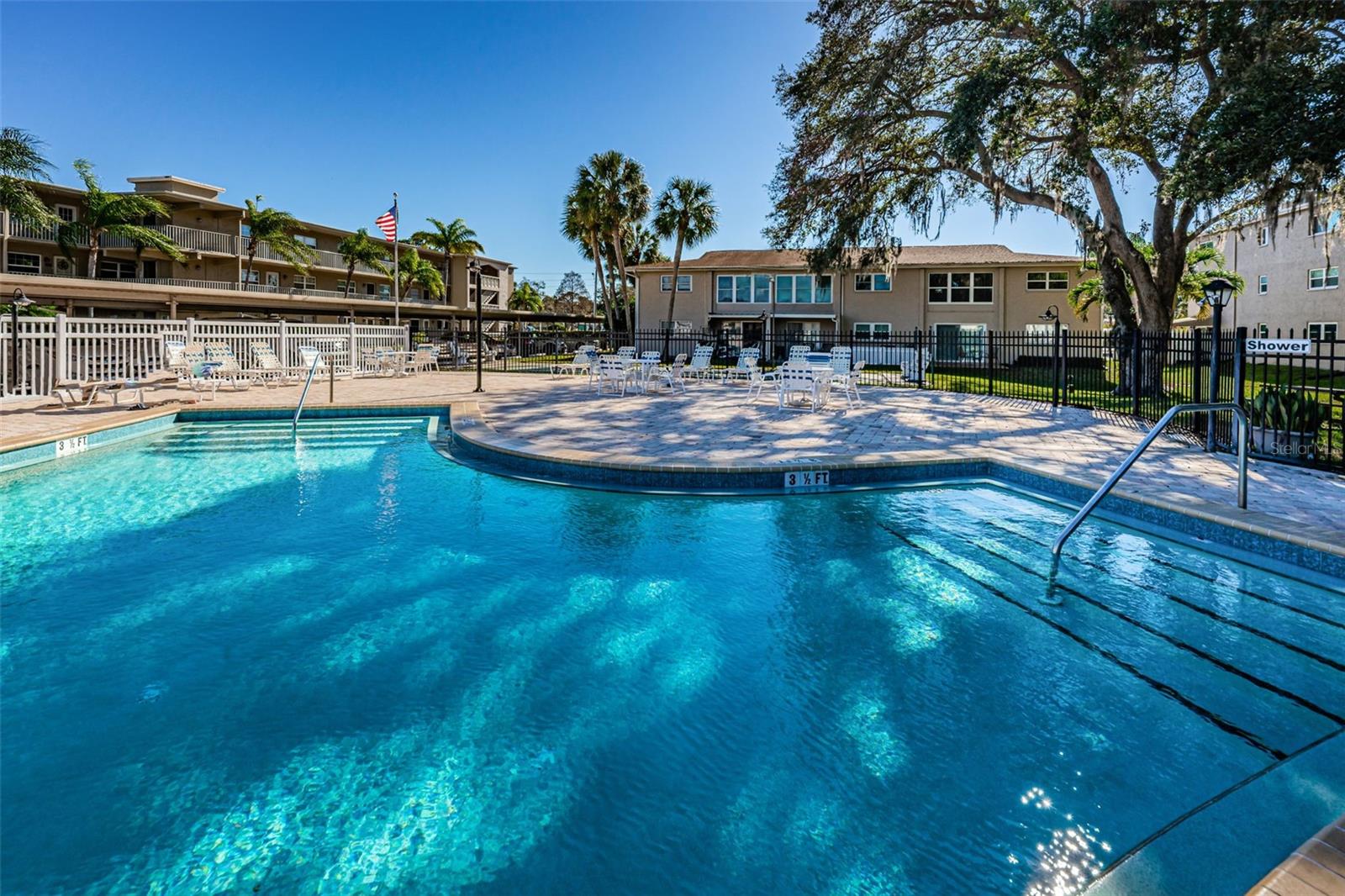 PLENTY OF ROOM TO COOL OFF IN THE POOL.