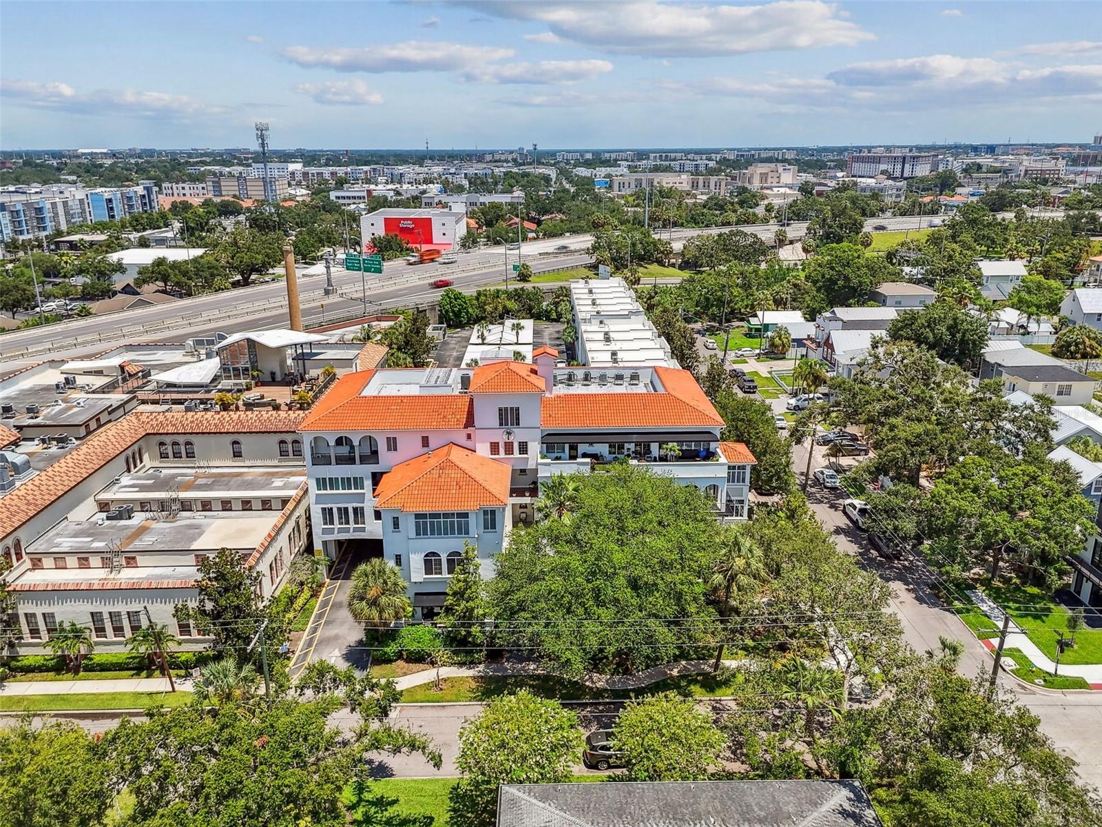 Aerial photo of Seybold Flats.