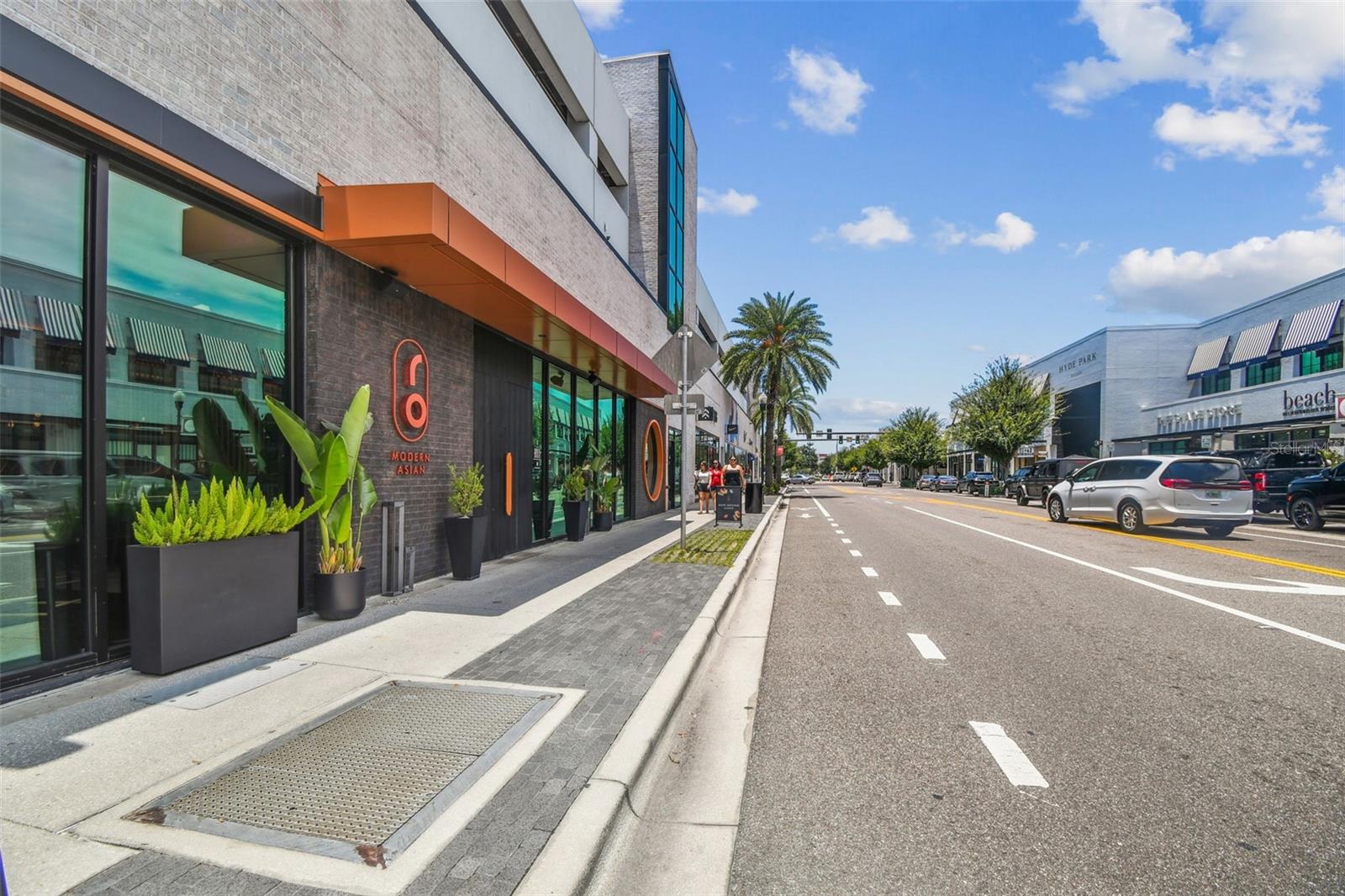 High-end Asian restaurant RO off Swann Avenue.
