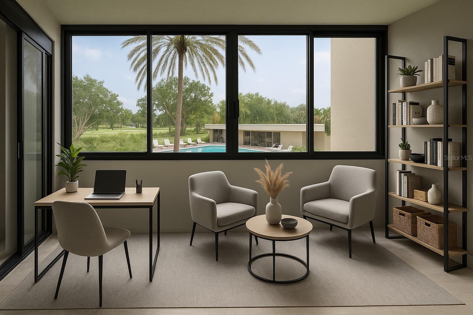 Balcony/Office/Den