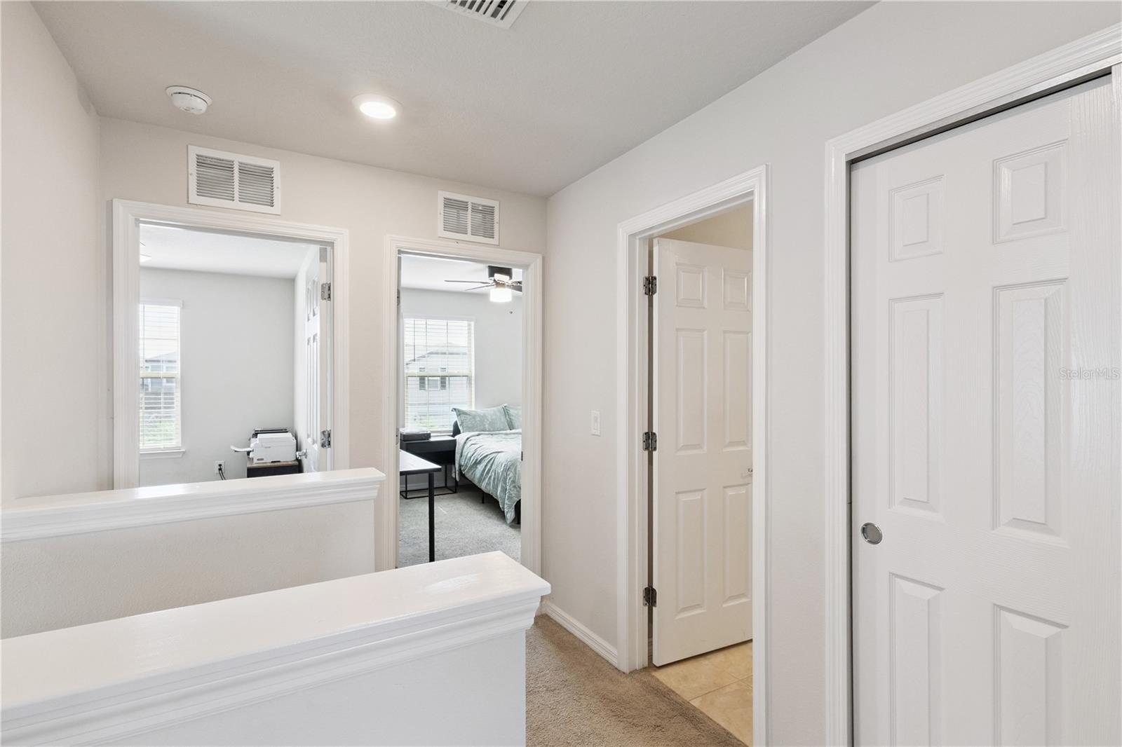 Second level with Primary, bedrooms 2 & 3, a full bathroom and a loft