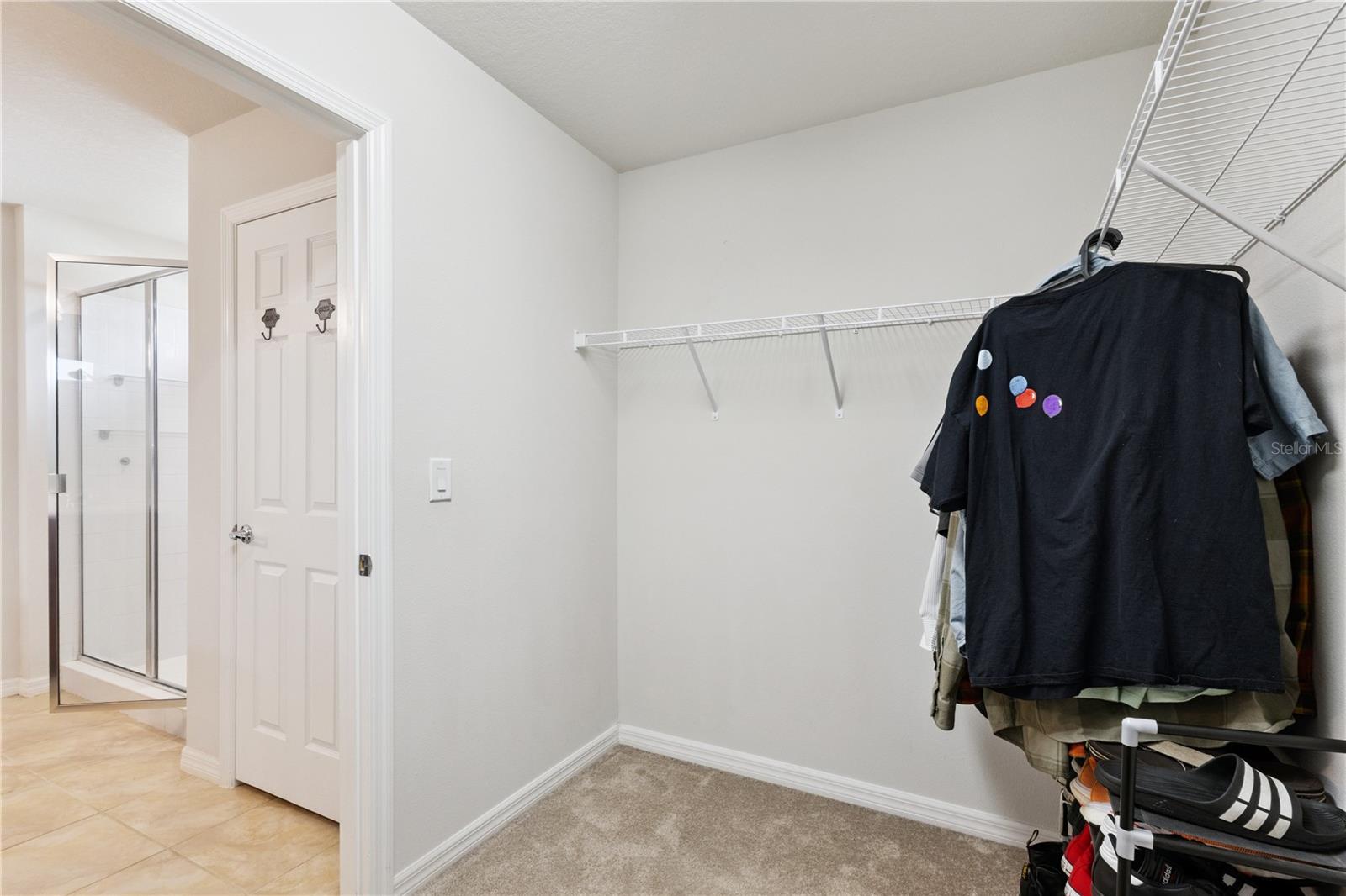 Primary walk-in closet