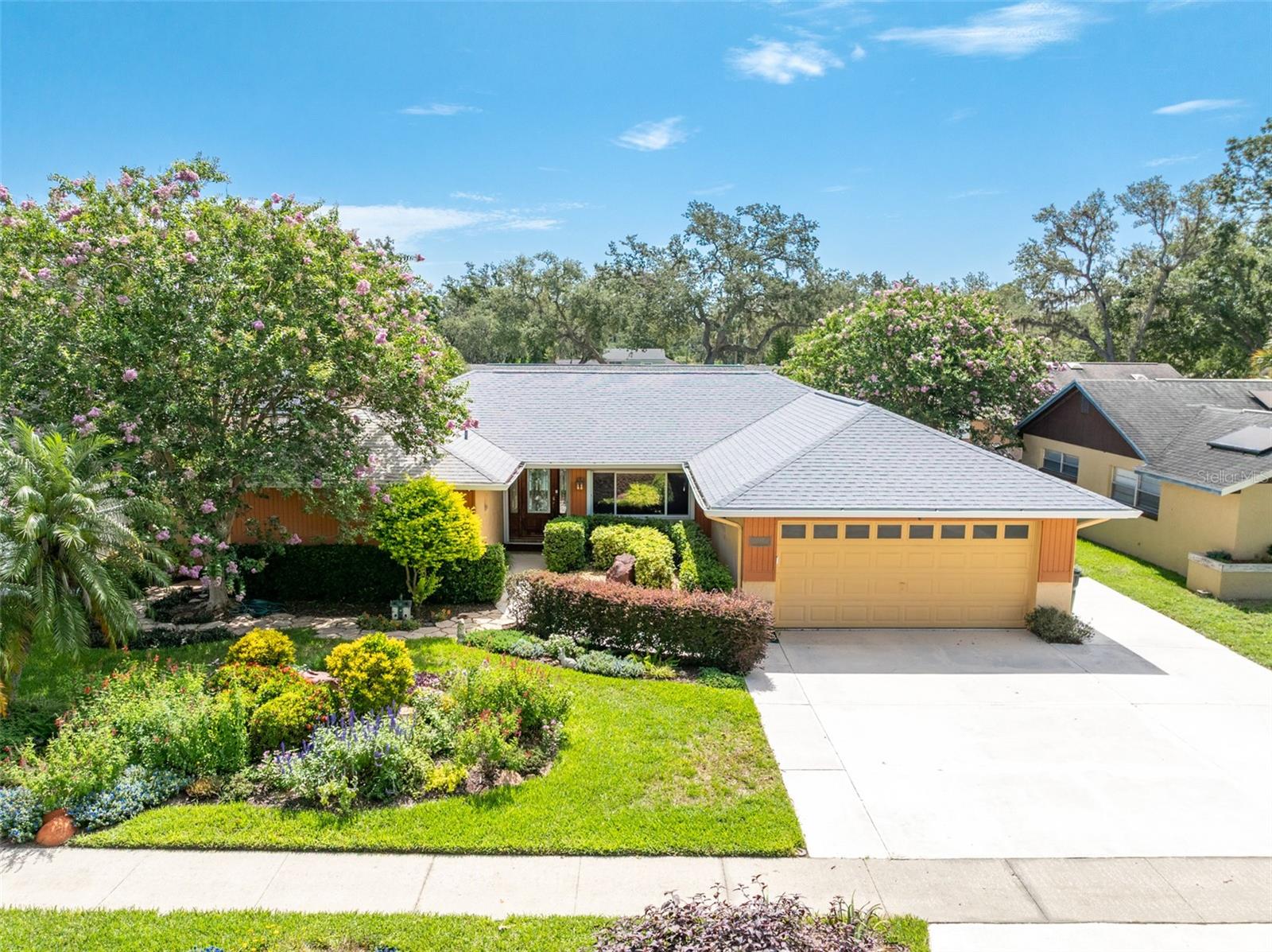 Lushly Landscaped Front Yard