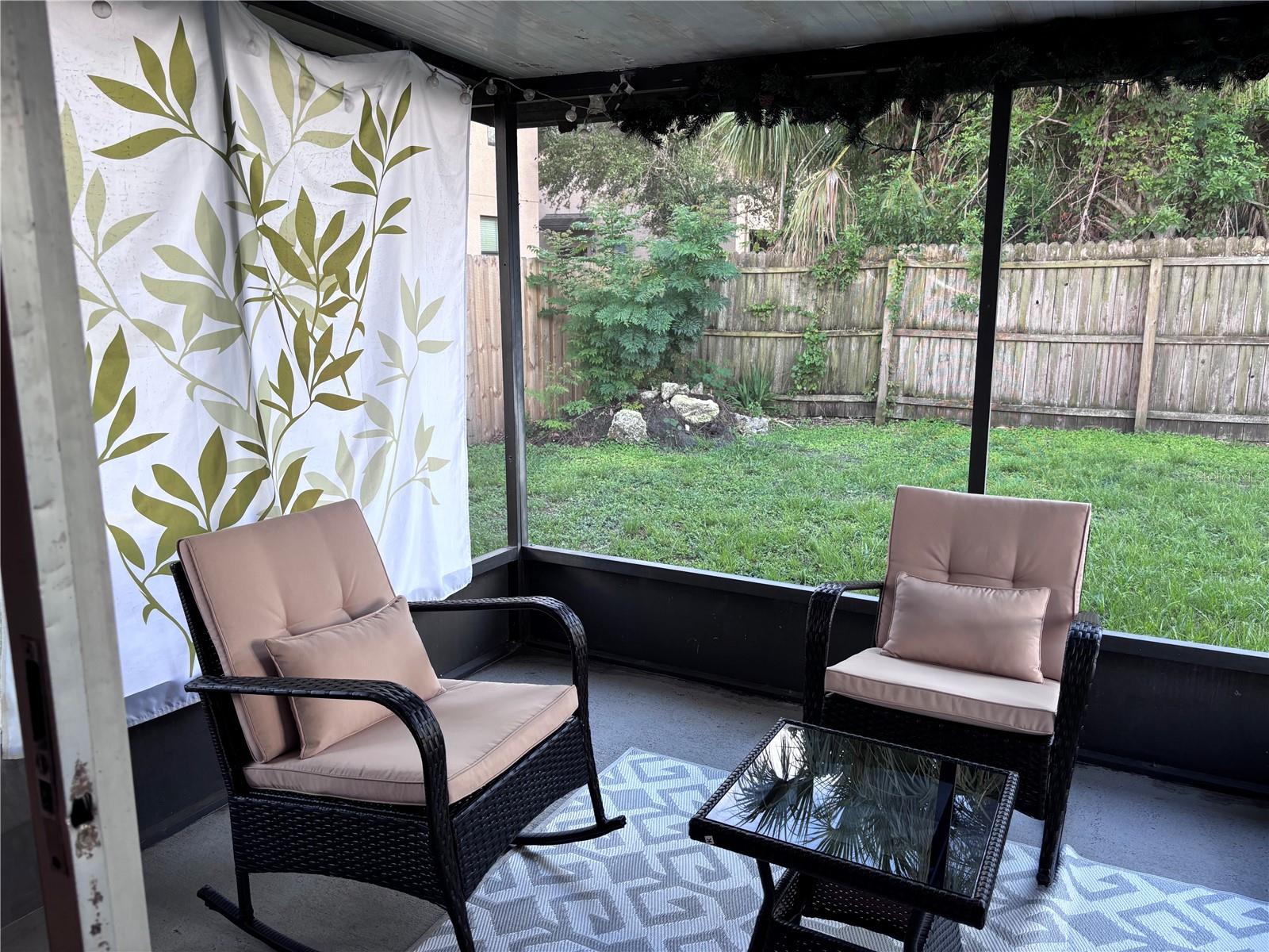 Screened in porch