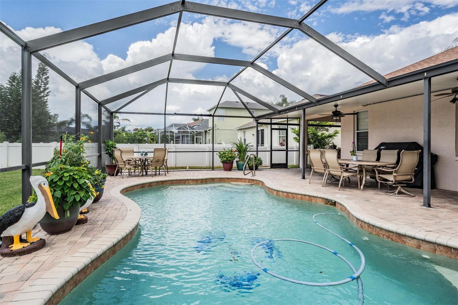 Screened-in pool and lanai