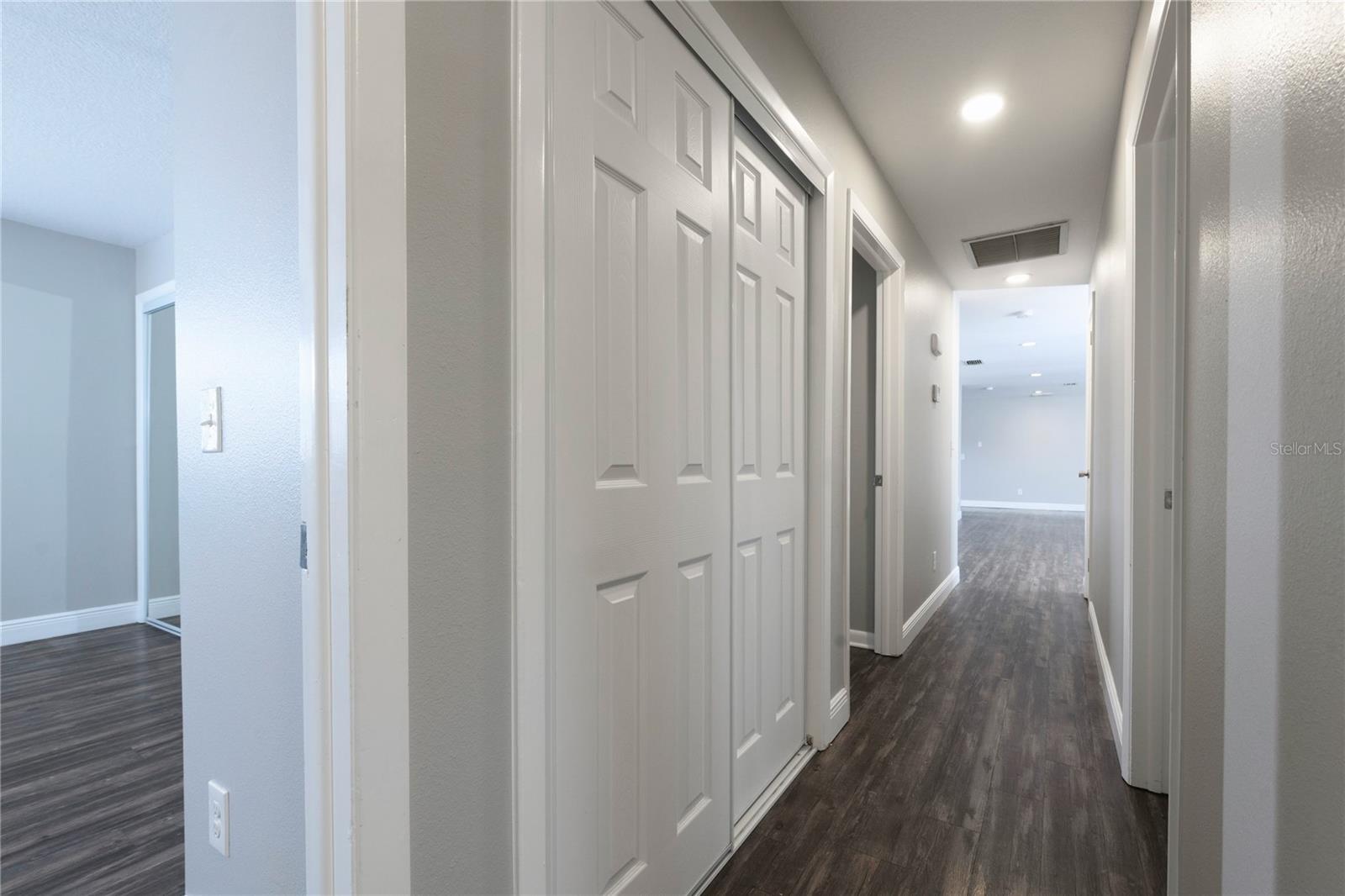 Hallway with All Bedrooms
