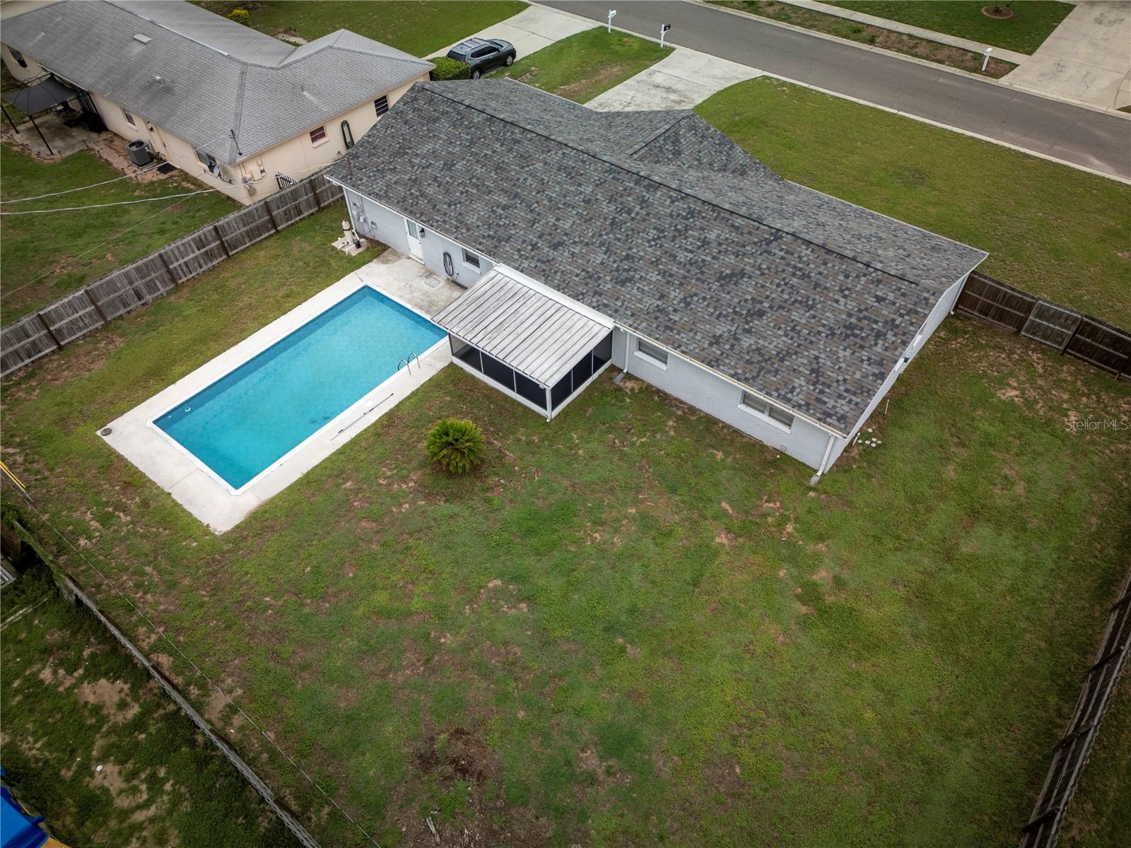 Backyard/Pool Aerial