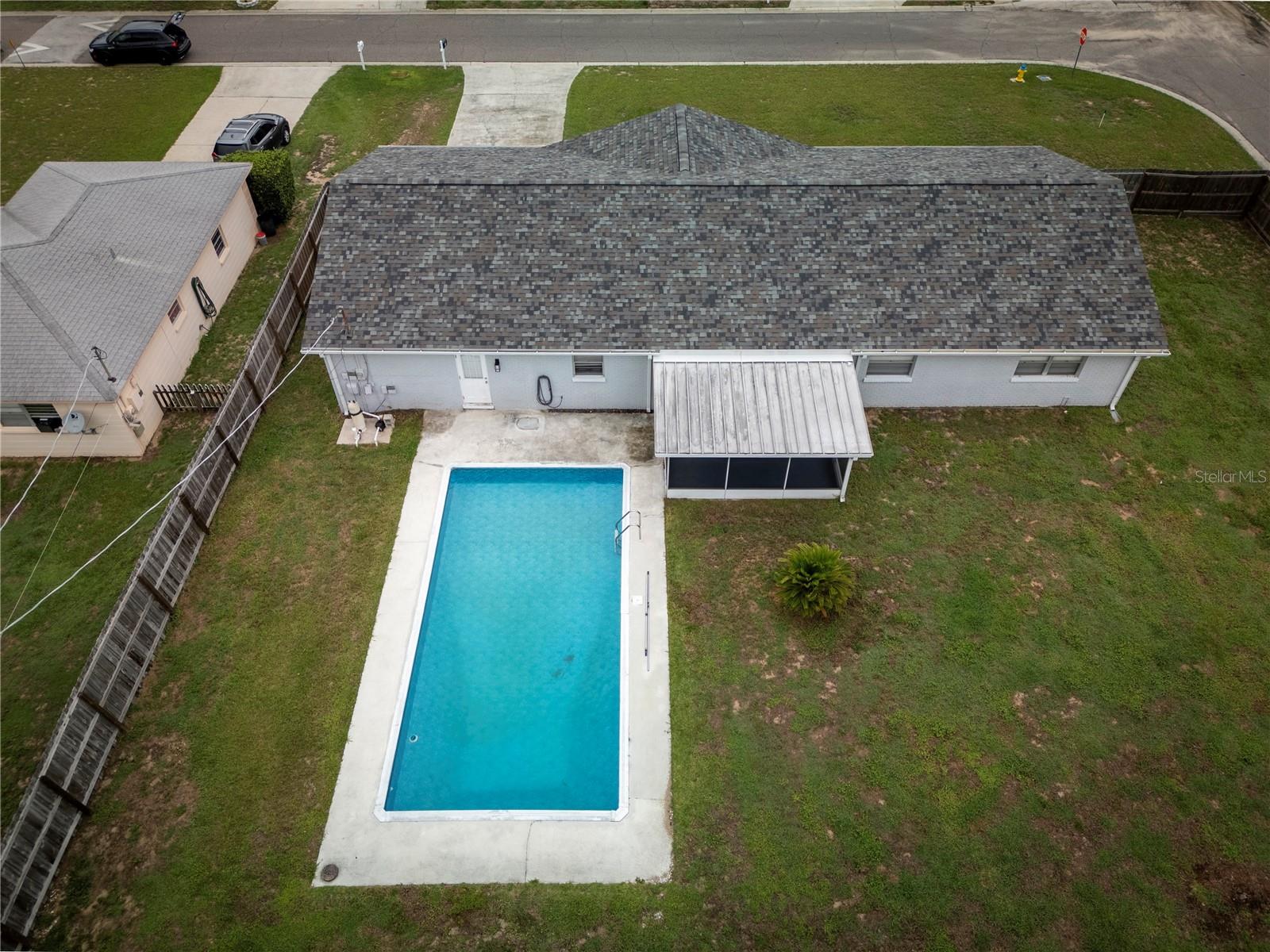 Backyard/Pool Aerial
