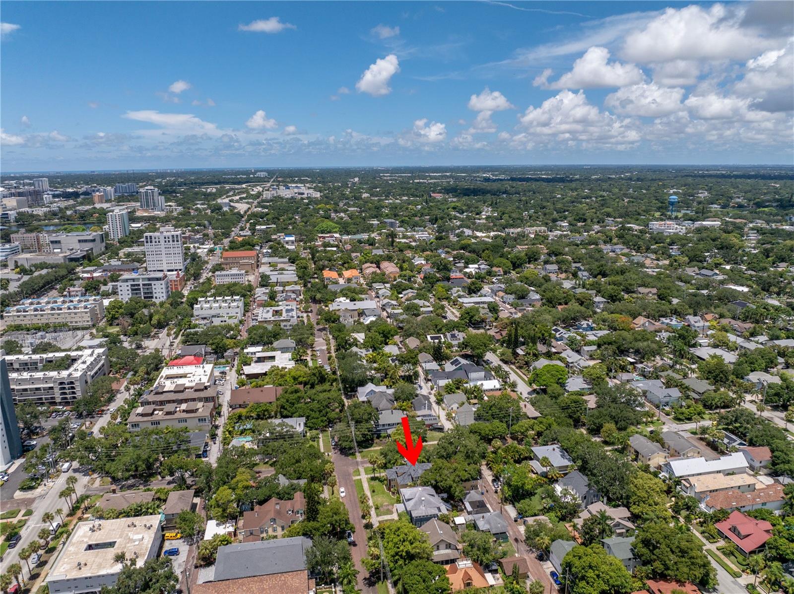 Aerial to West