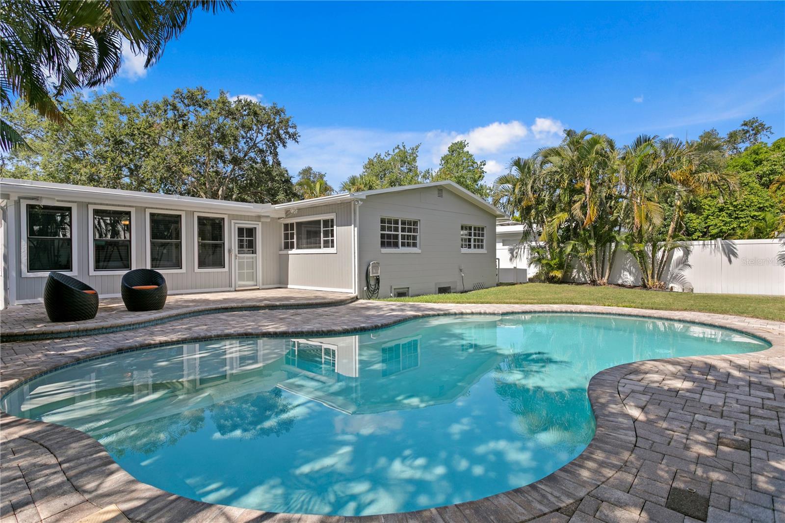 Take a dip in the salwater pool!