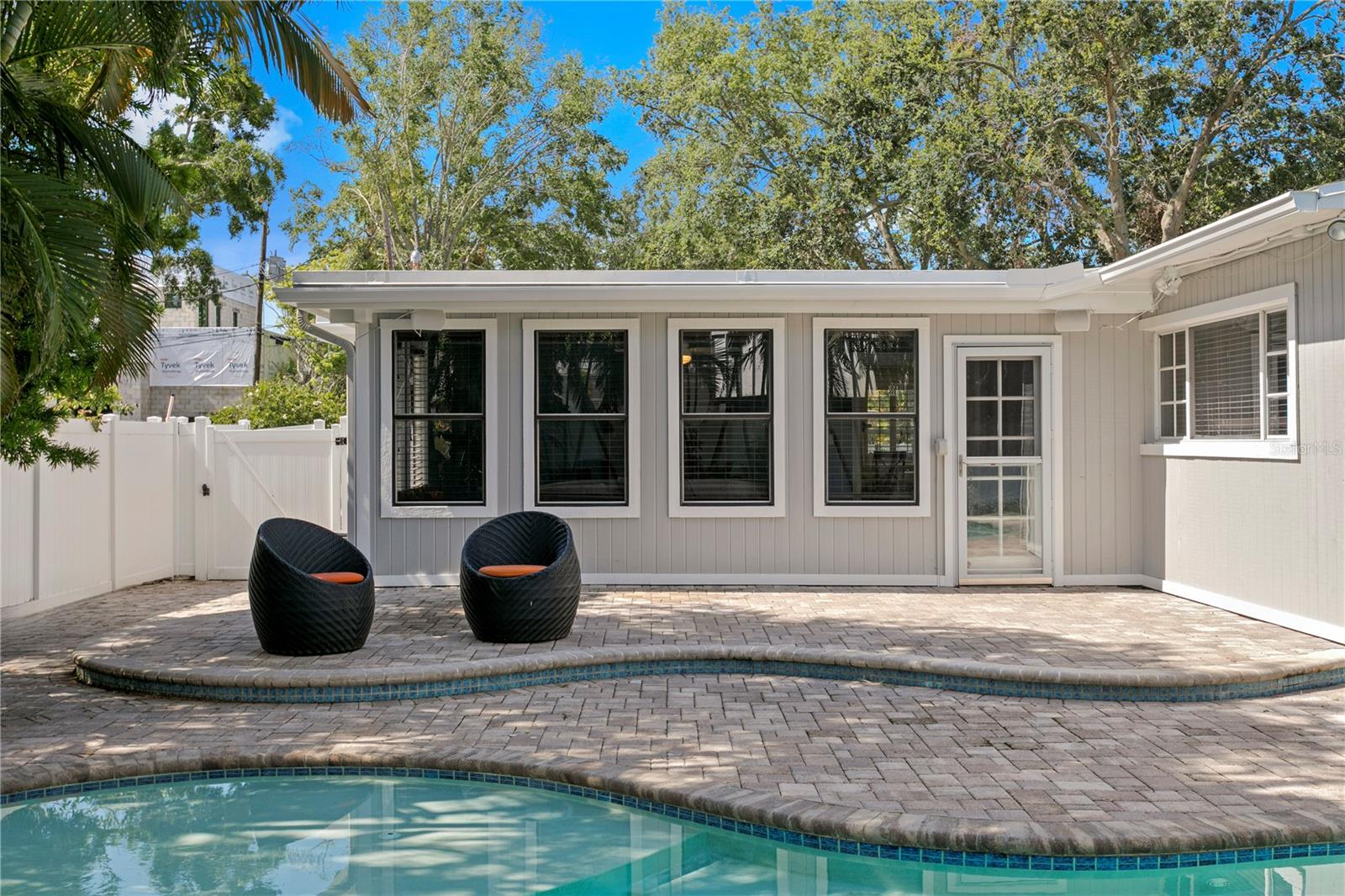 Plenty of room for a grill, table and chairs to lounge in the sun!