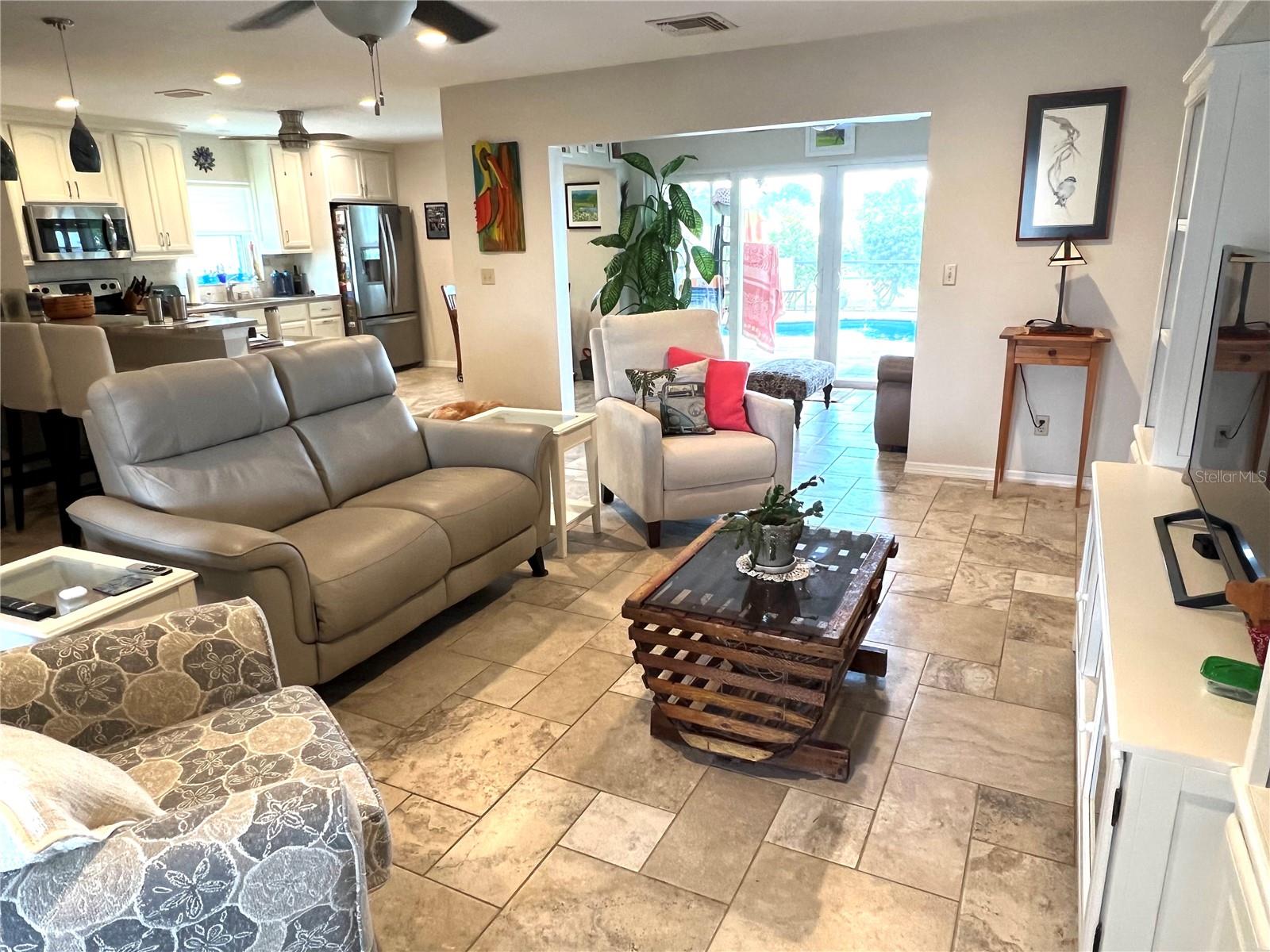Living Room (looking toward back pool)