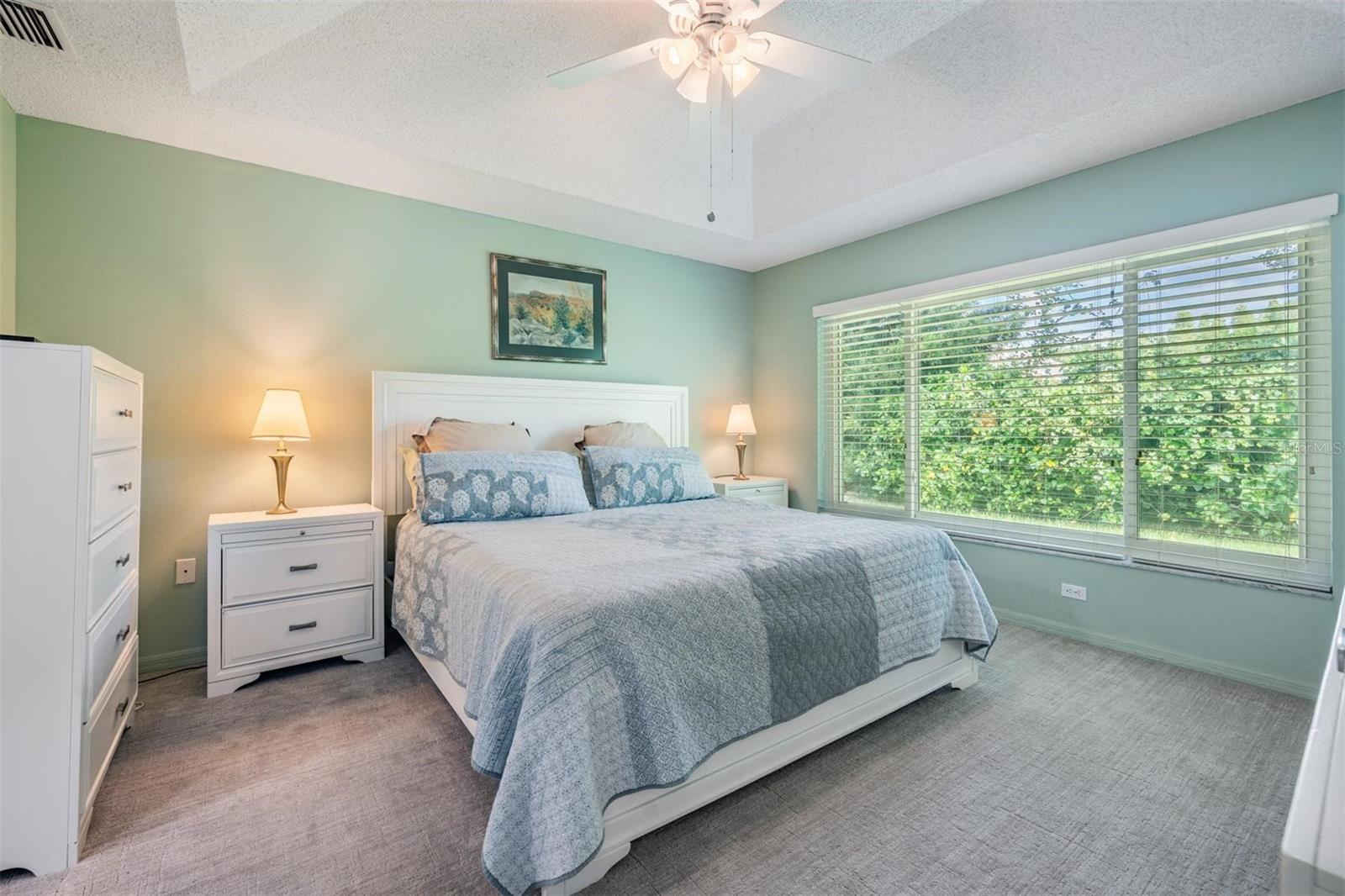 Large picture window provides natural light
