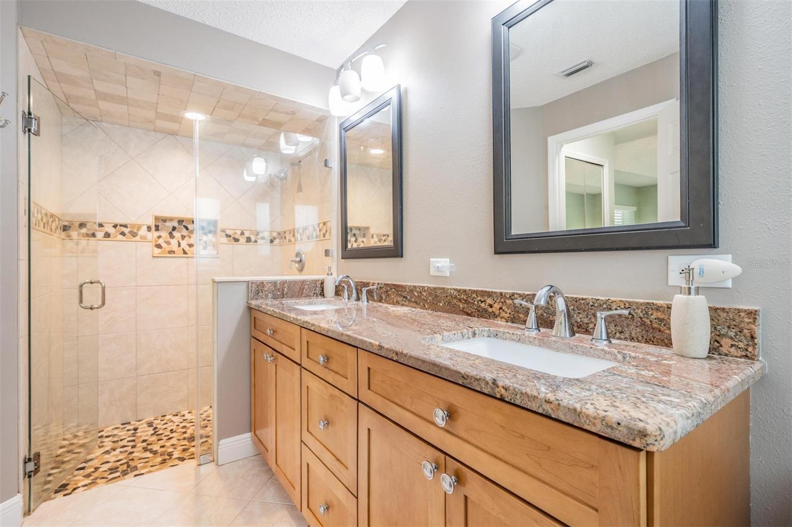 Remodeled master bathroom