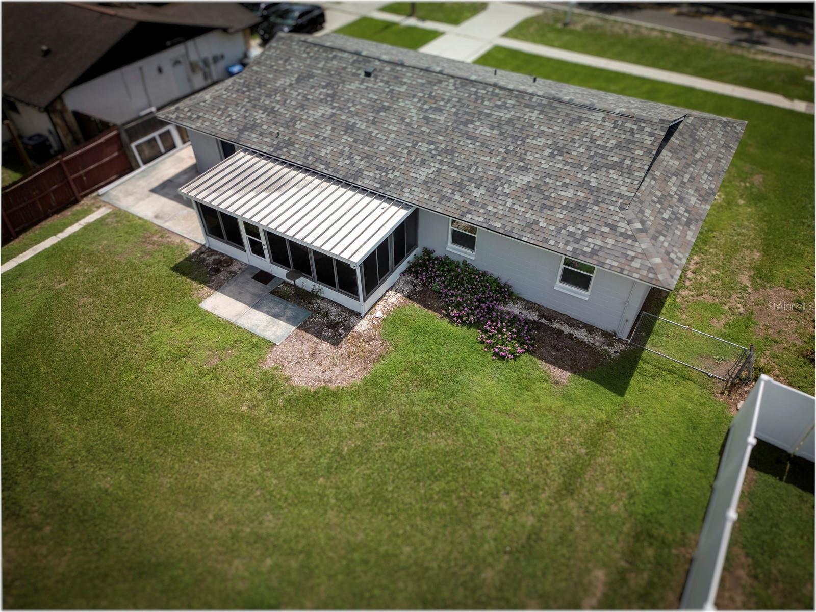 Aerial Backyard View