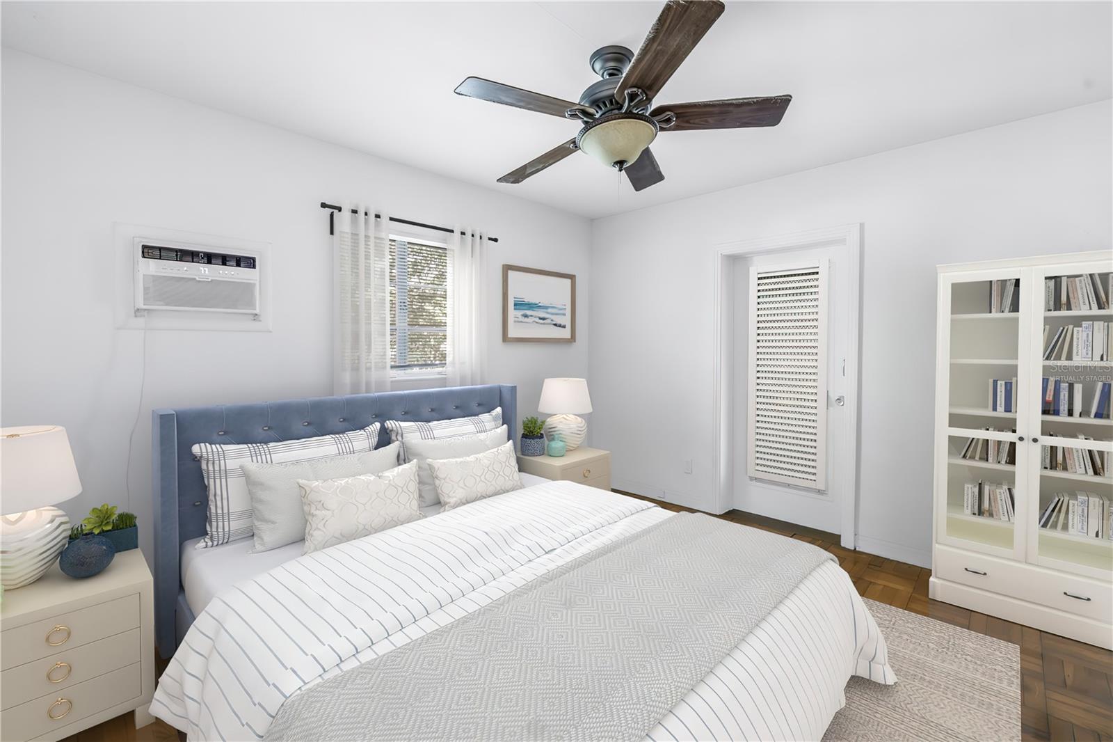 Virtually Staged - Second Bedroom with exit to Florida Room