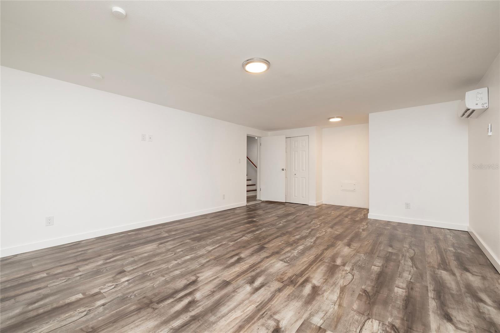 Large downstairs bonus room