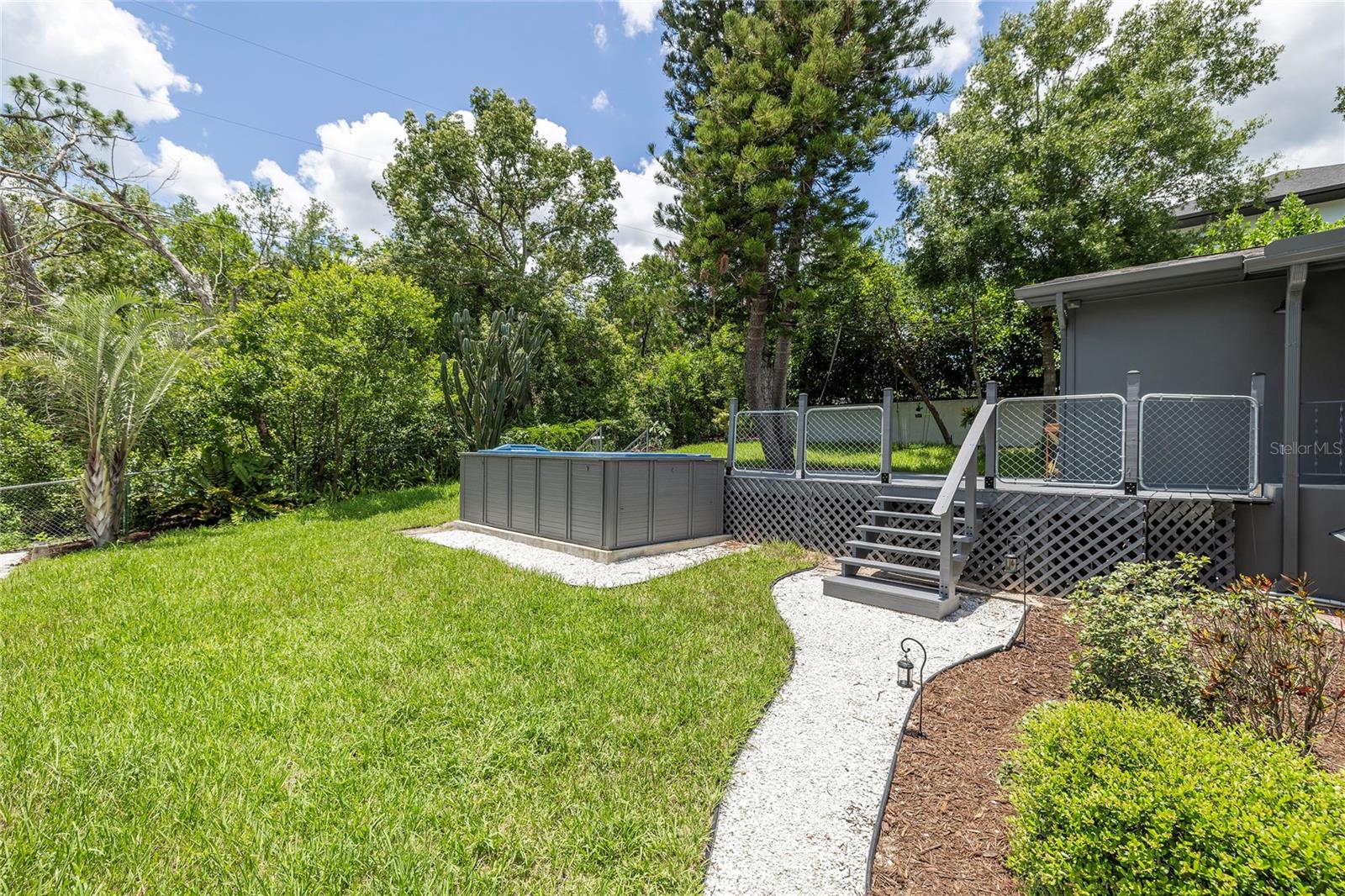 Yard for sports or pets