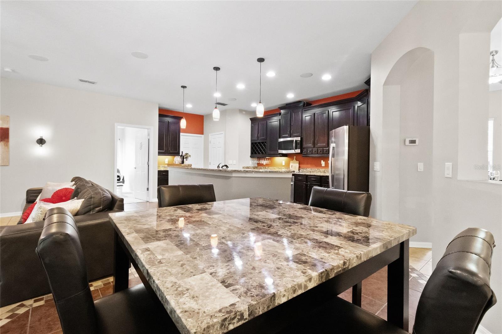 Eat in kitchen nook.