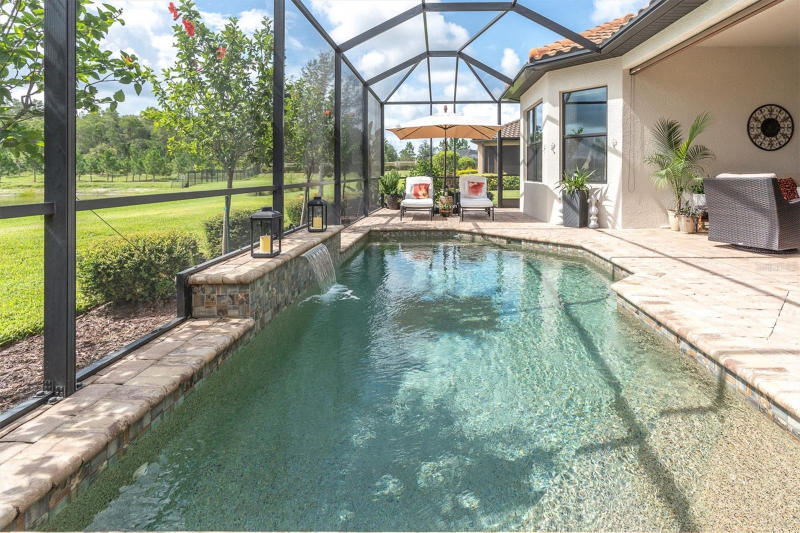 ENJOY THE HEATED, SALTWATER POOL YEAR-ROUND