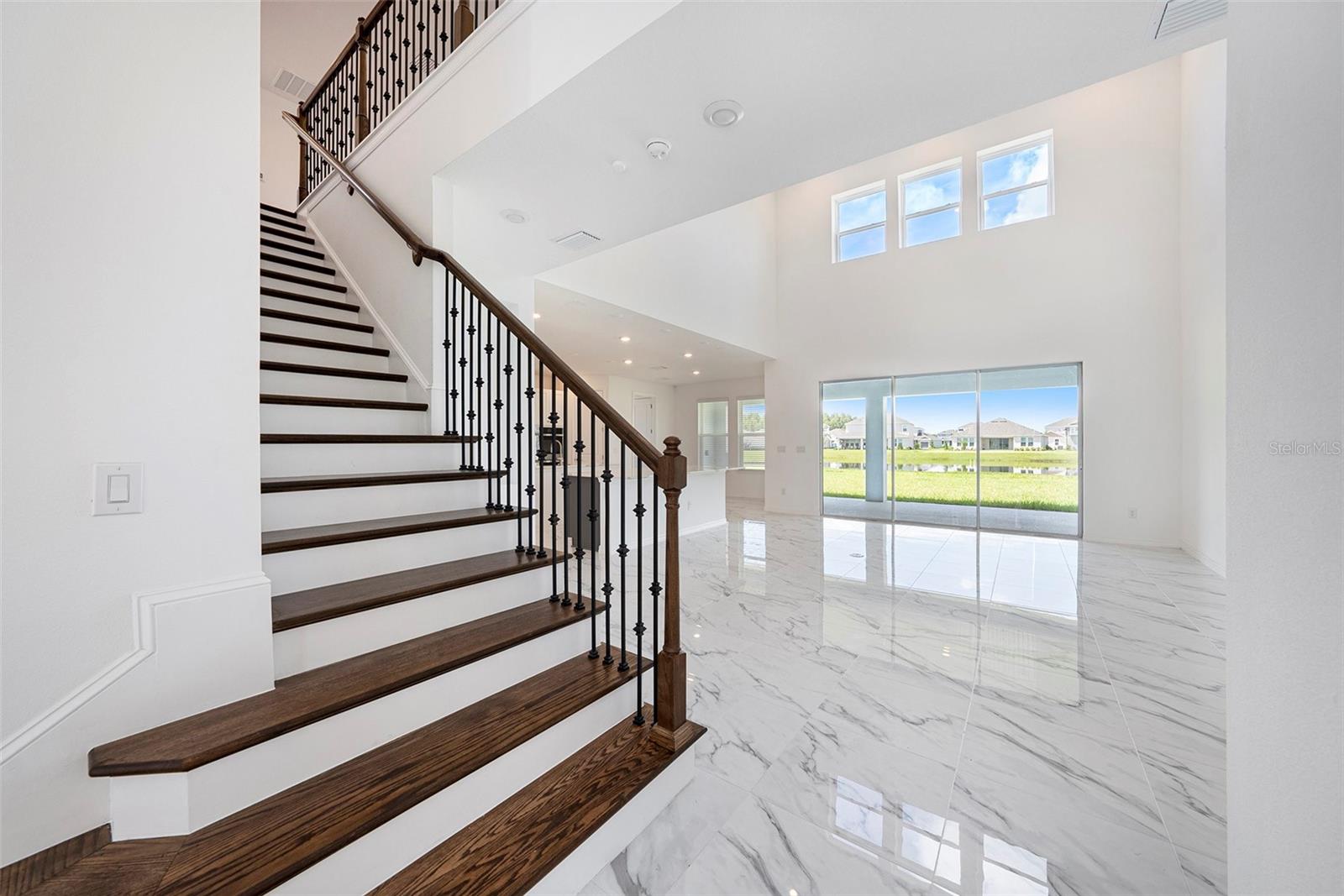 Staircase leading to the large loft and bedrooms